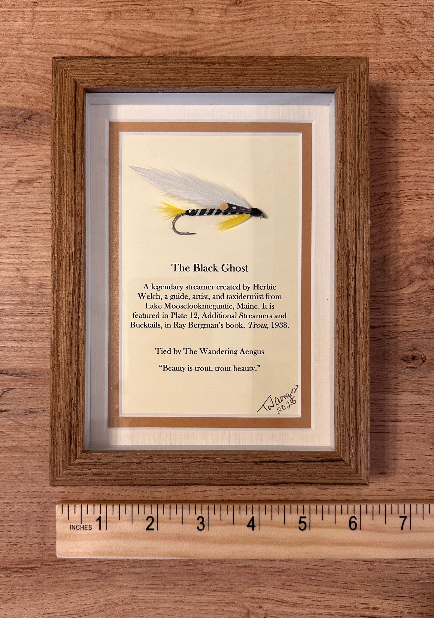 Hand Crafted Streamer Shadow Box Pair - The Gray Ghost & Black Ghost