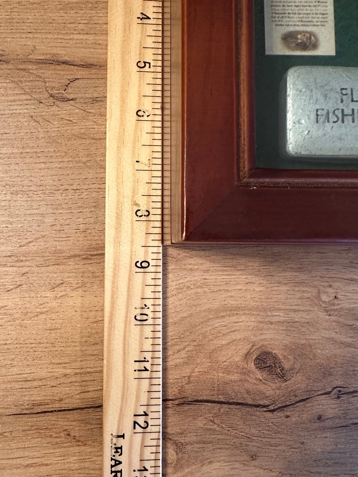 Vintage Fly Fishing Shadow Storage Box