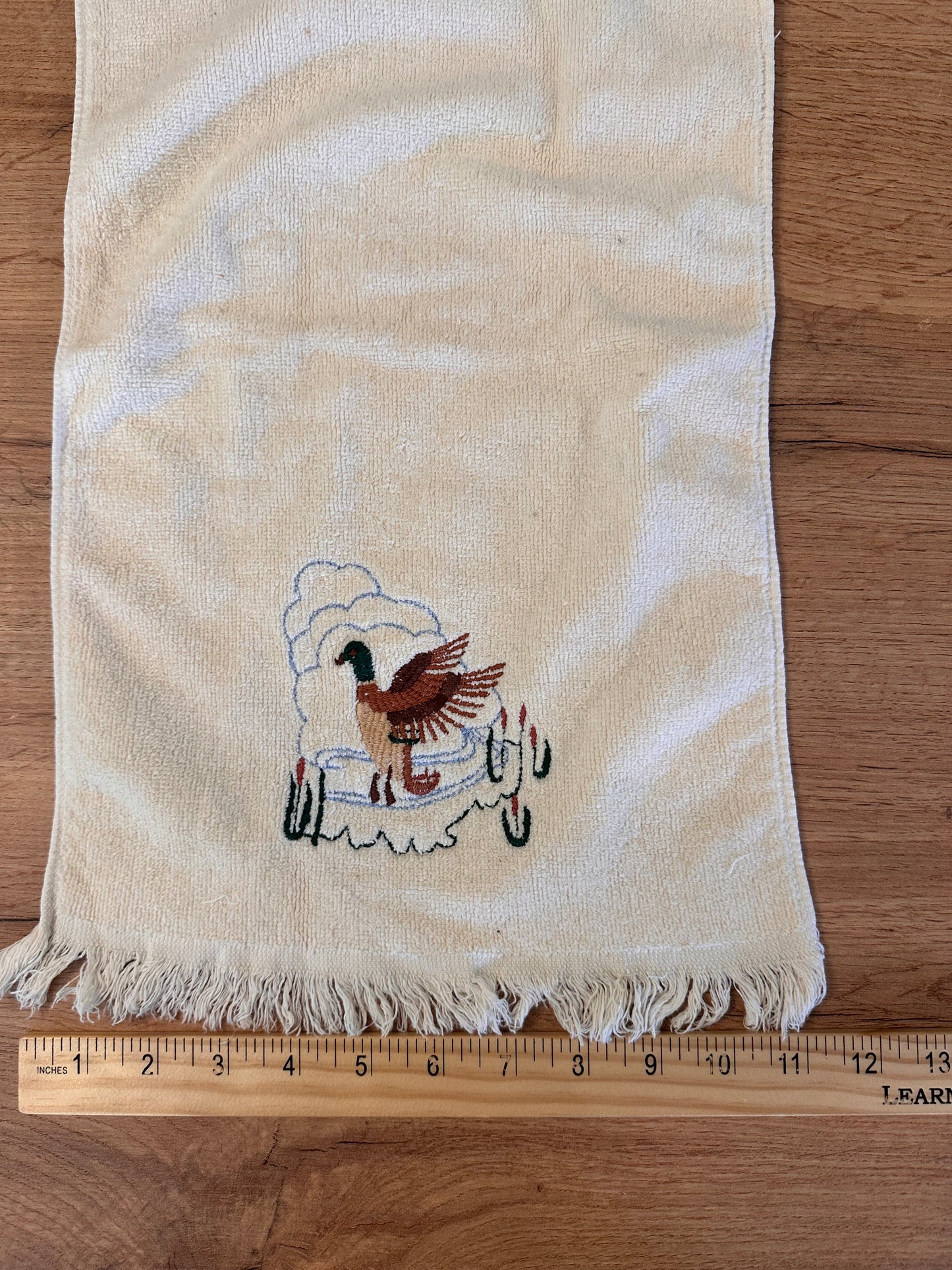 VTG Embroidered Mallard Hand Towels