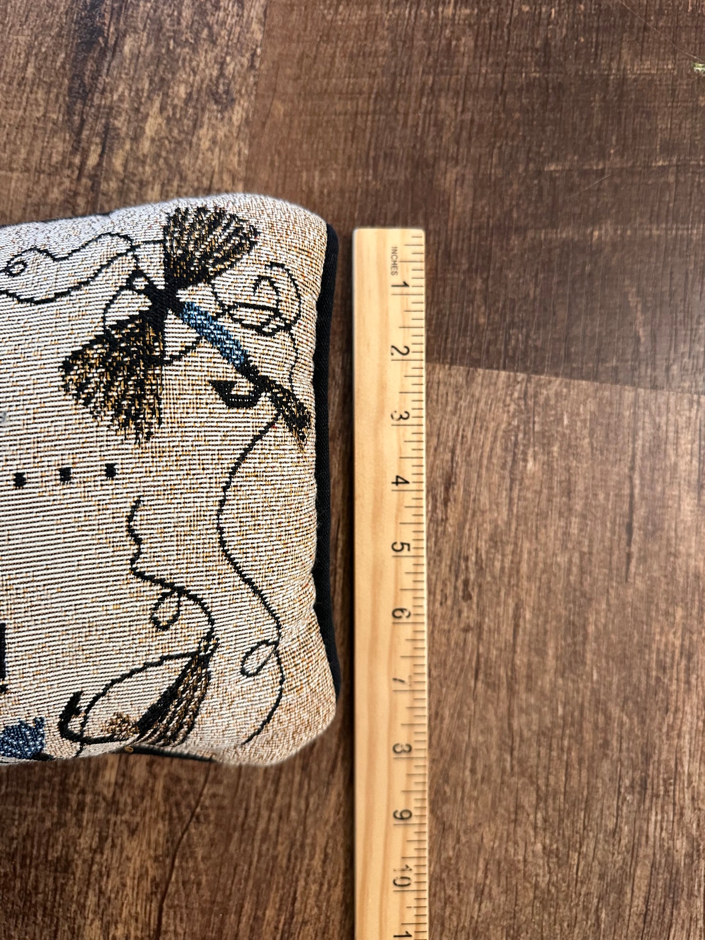 Vintage Tapestry Pillow - Fisherman Catch of his Life