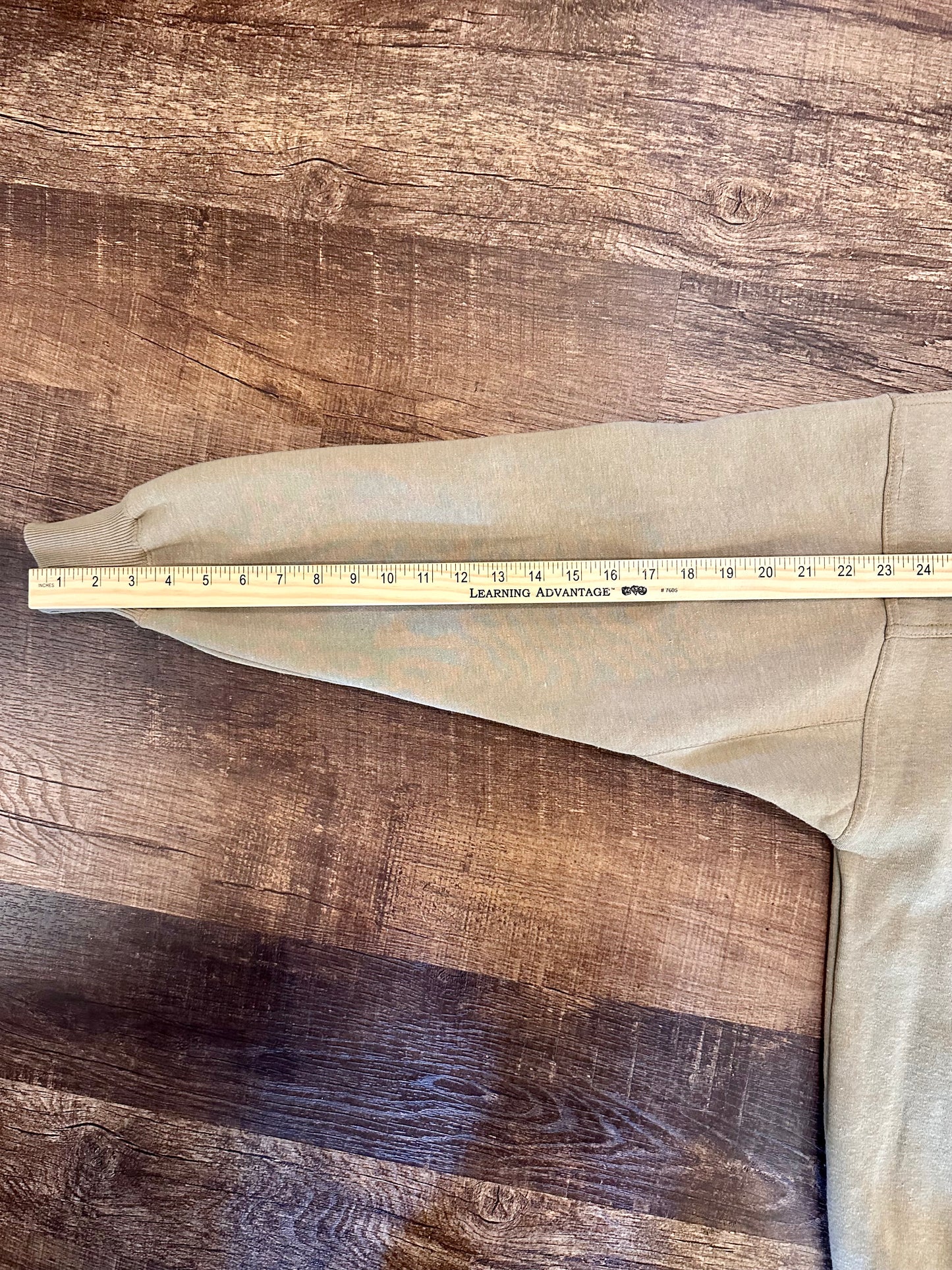 Vintage Crable Sportswear Sweatshirt (L) Embroidered Classic Fly Fishing Trout and Fly Beige