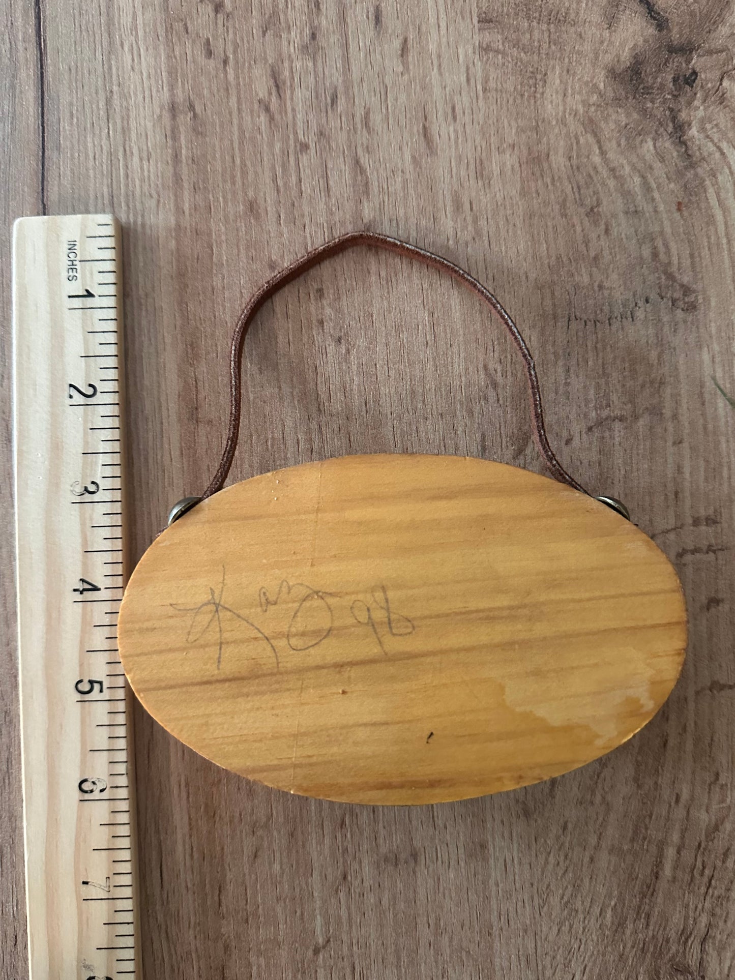 Vintage Rustic Handmade Plaque Wall Hang Trout with Key Hooks ‘98