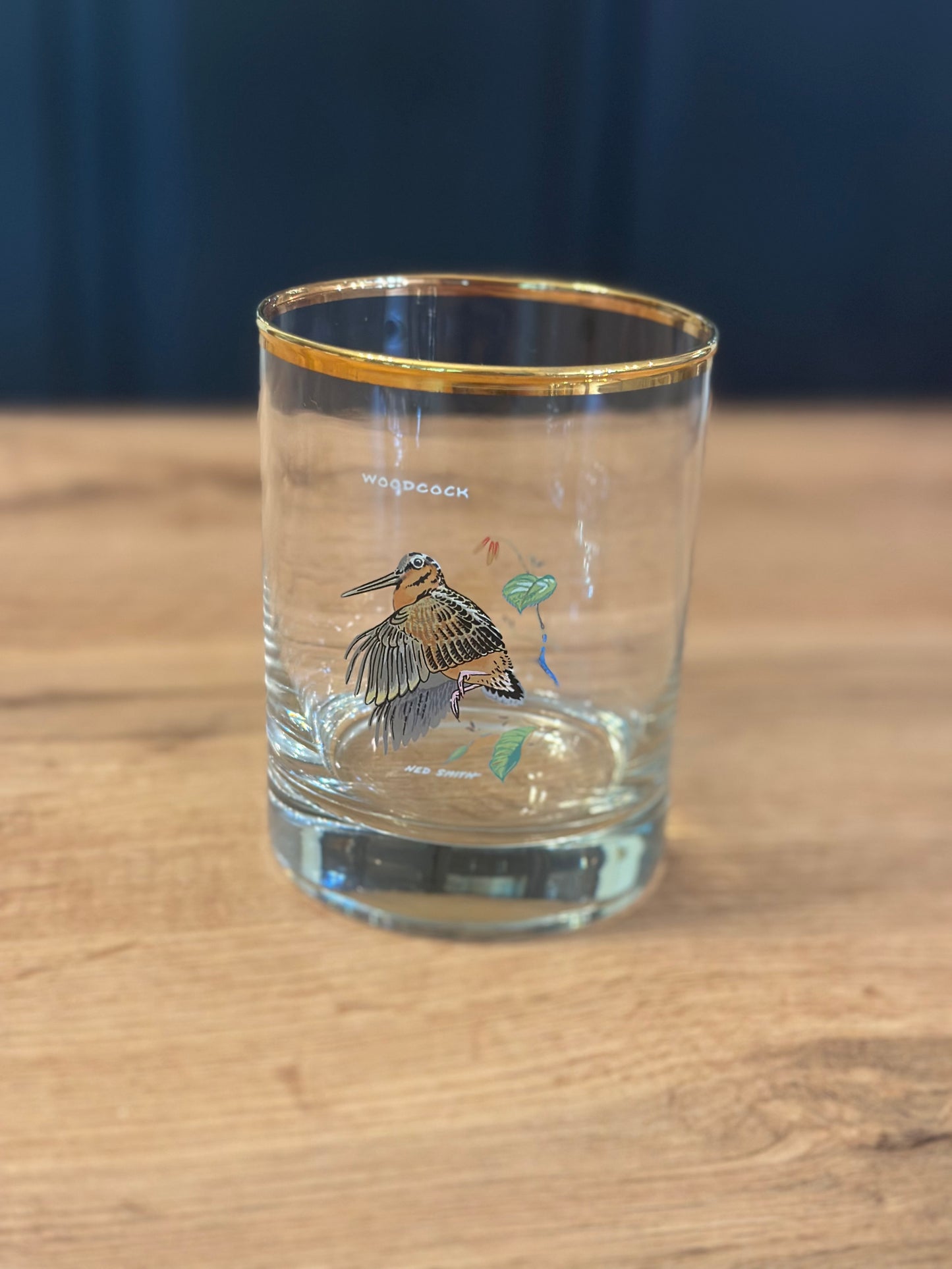 Vintage Orvis Ned Smith Double Old Fashioned Whiskey Glasses (Set of 4) Game birds edition *Mint*