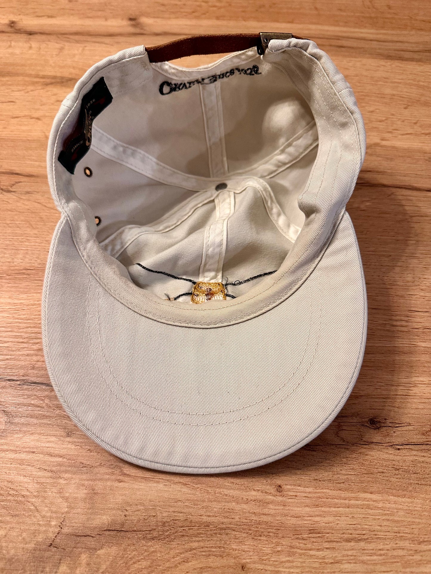 Vintage Orvis Long Brim Hat Embroidered Rods and Creel Logo