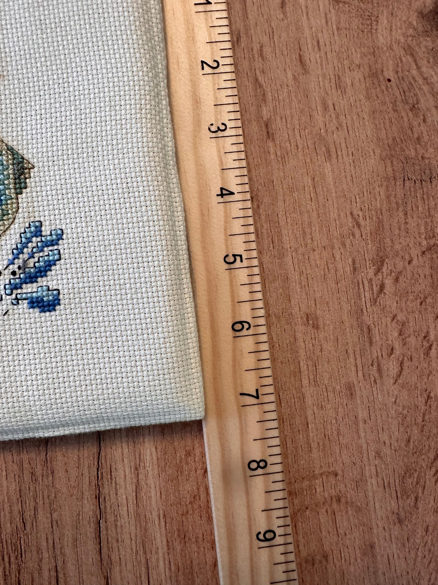 Vintage Unframed Cross Stitch - Fishing