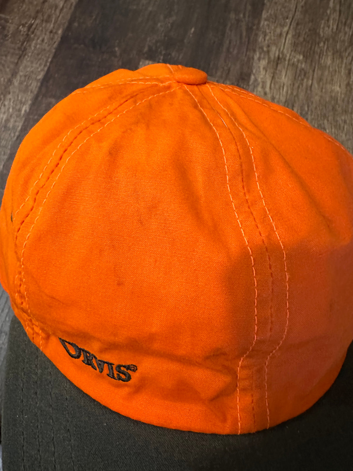 Vintage Orvis Waxed Cap Hunter Orange