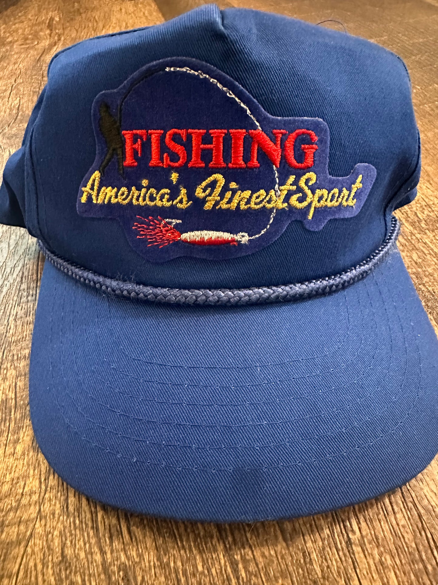 Vintage Rope SnapBack FISHING Americas Finest Sport