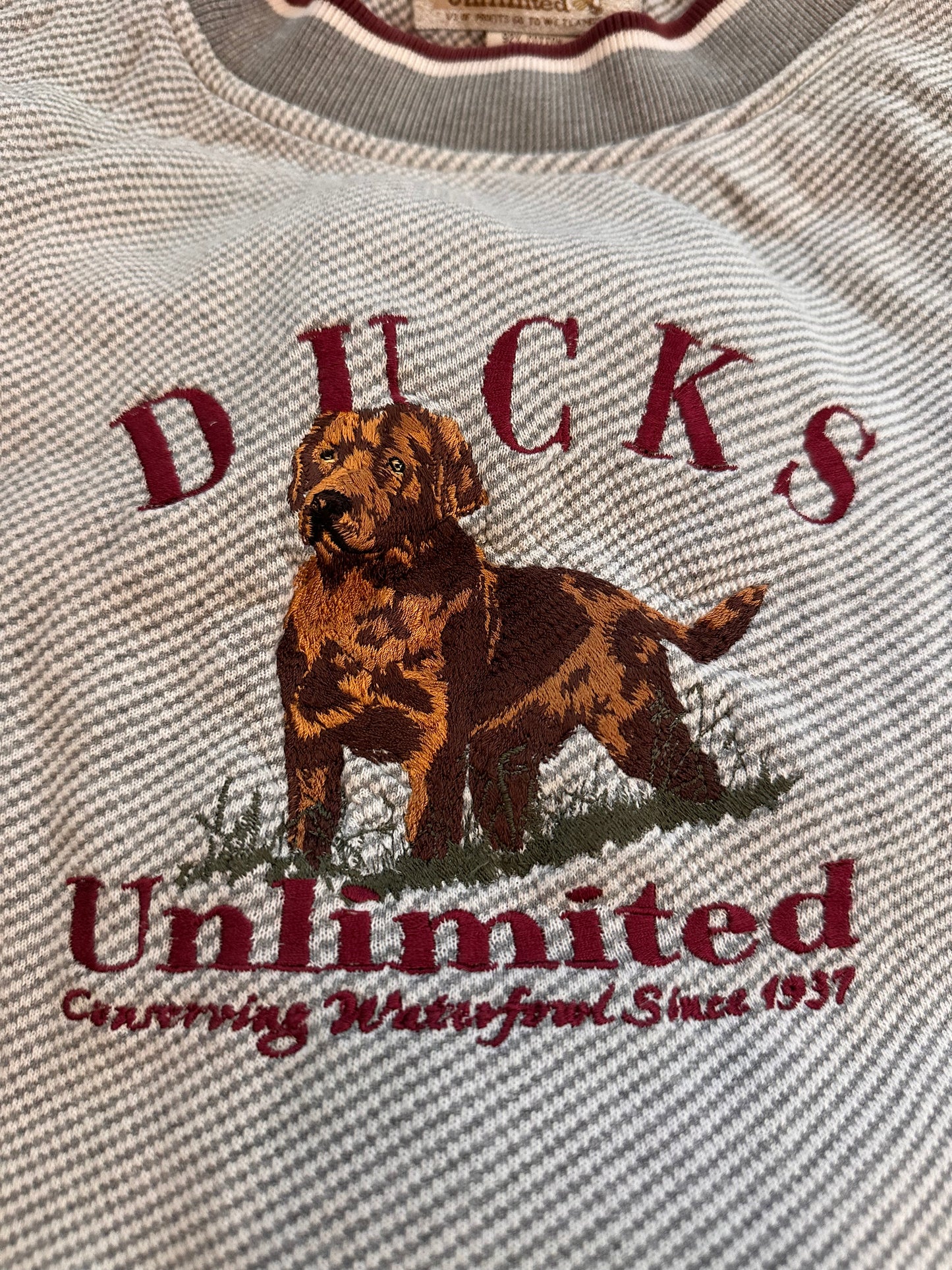 Vintage Ducks Unlimited Crew (XXL) Embroidered Dog
