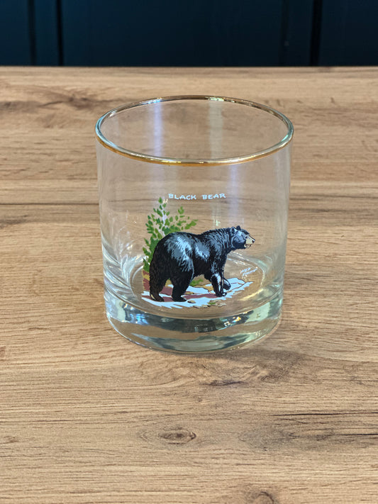 Vintage 🥃 Rare Complete Set Ned Smith “Big Game” Whiskey Glasses (Set of 8) Mint Condition
