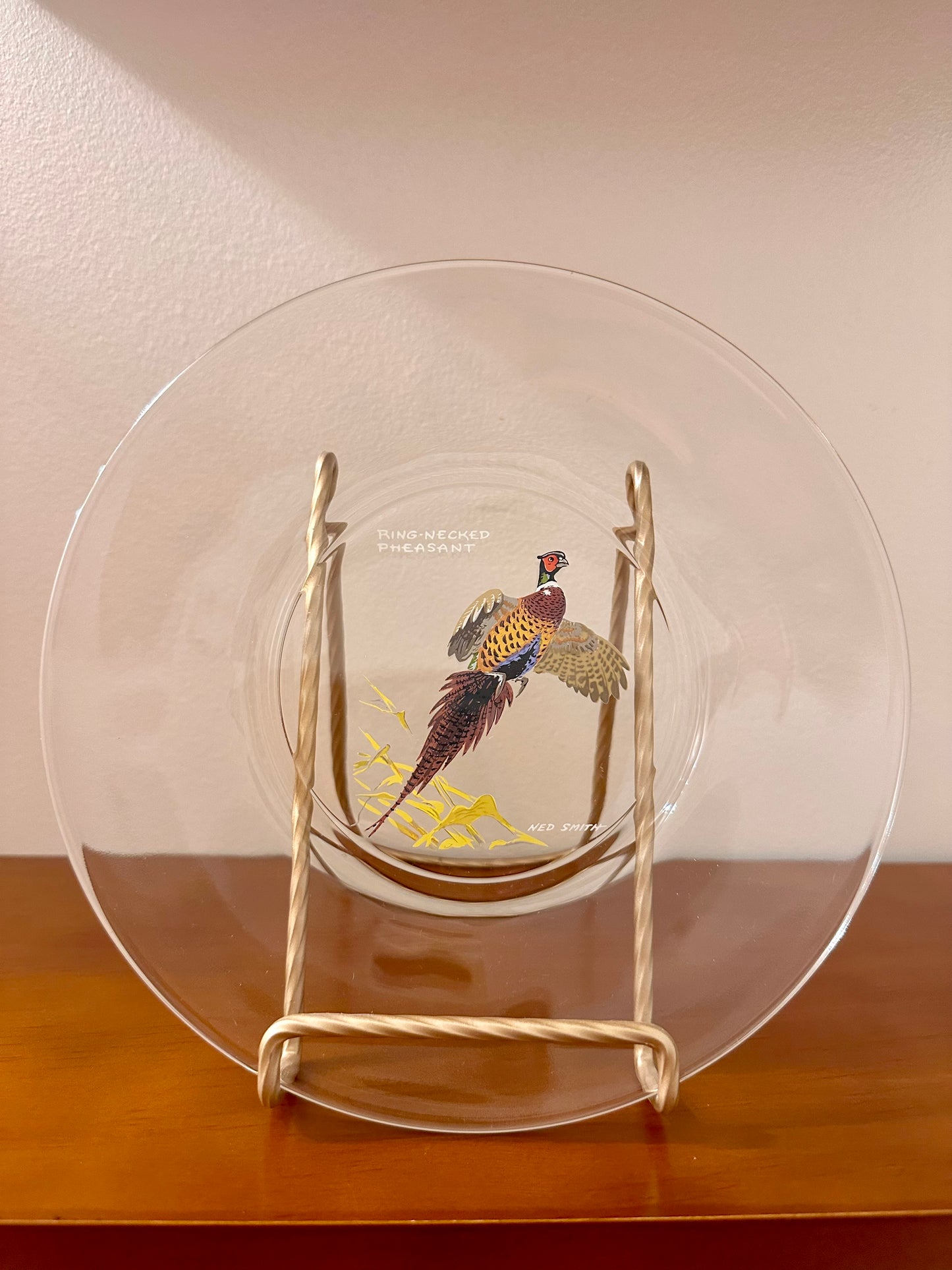 Vintage 1970s Ned Smith “Game Birds” Appetizer / Dessert Plates (Set of 7)