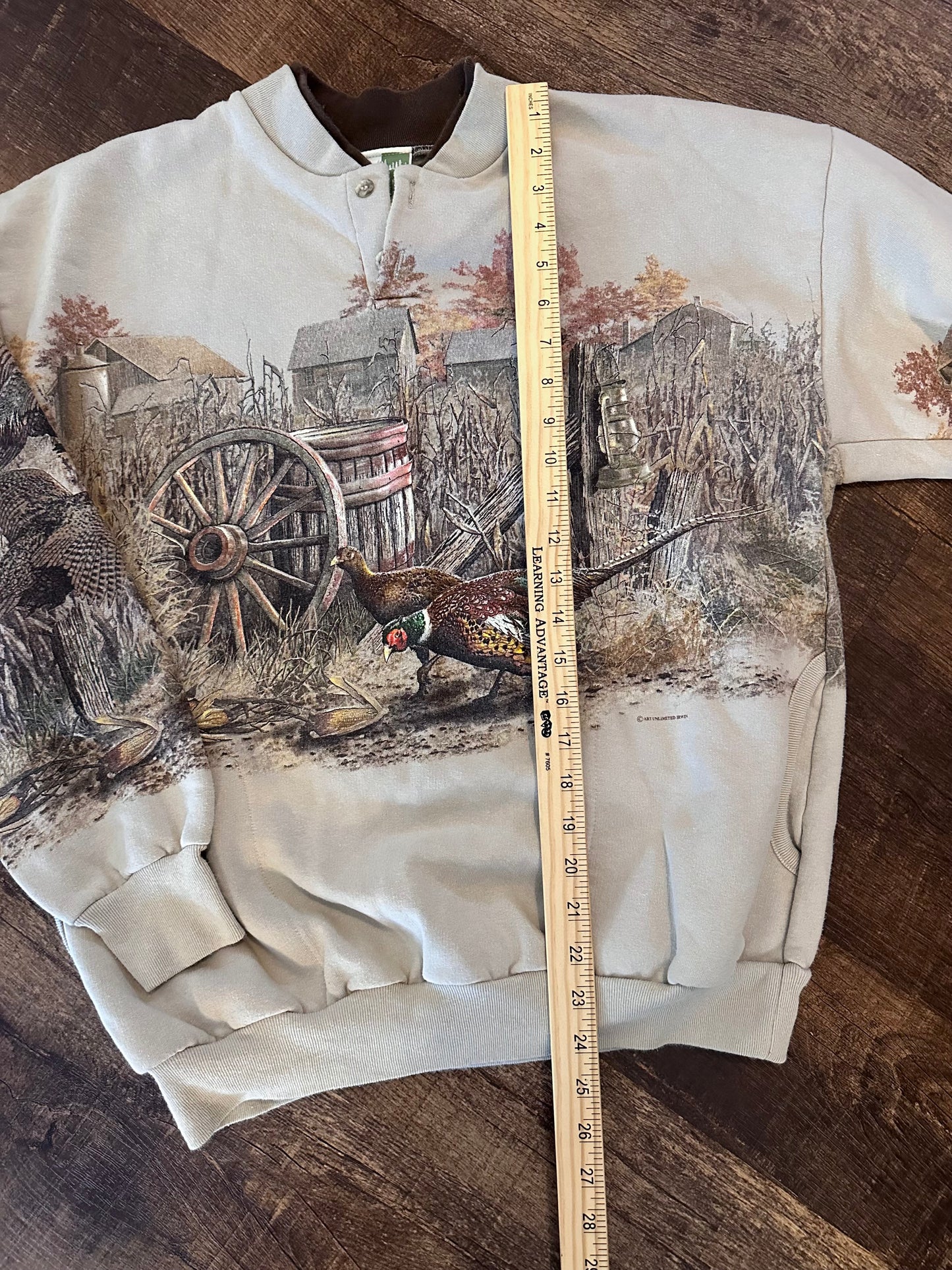 Vintage Art Unlimited Pheasant Sweatshirt (L)