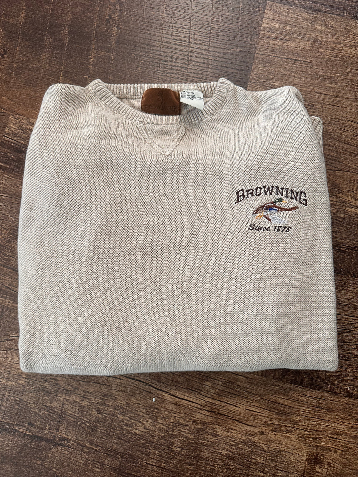 Vintage Browning Sweater (XL) Embroidered Duck