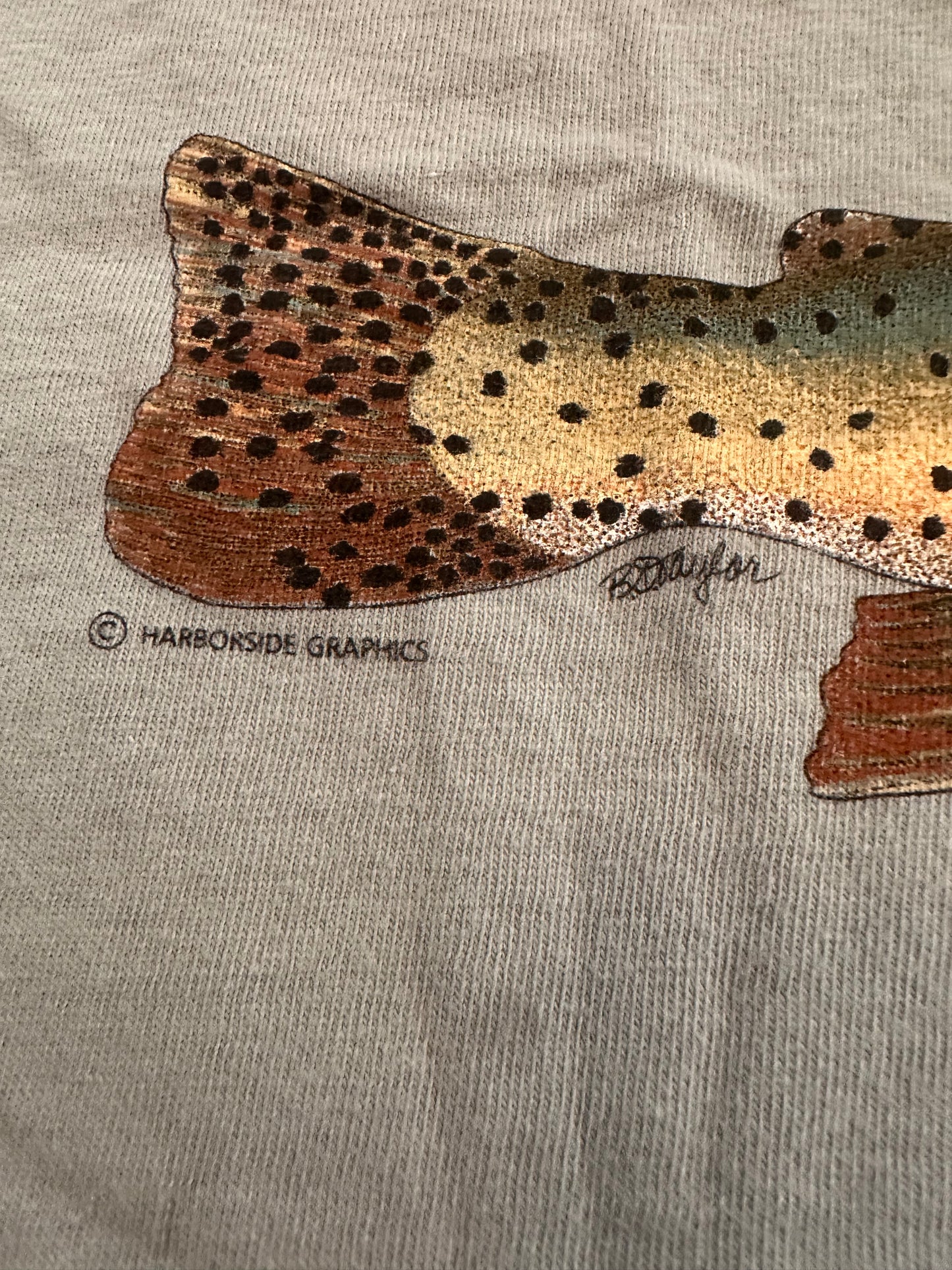 Vintage Harborside Graphics T-Shirt (L) Jamaica
