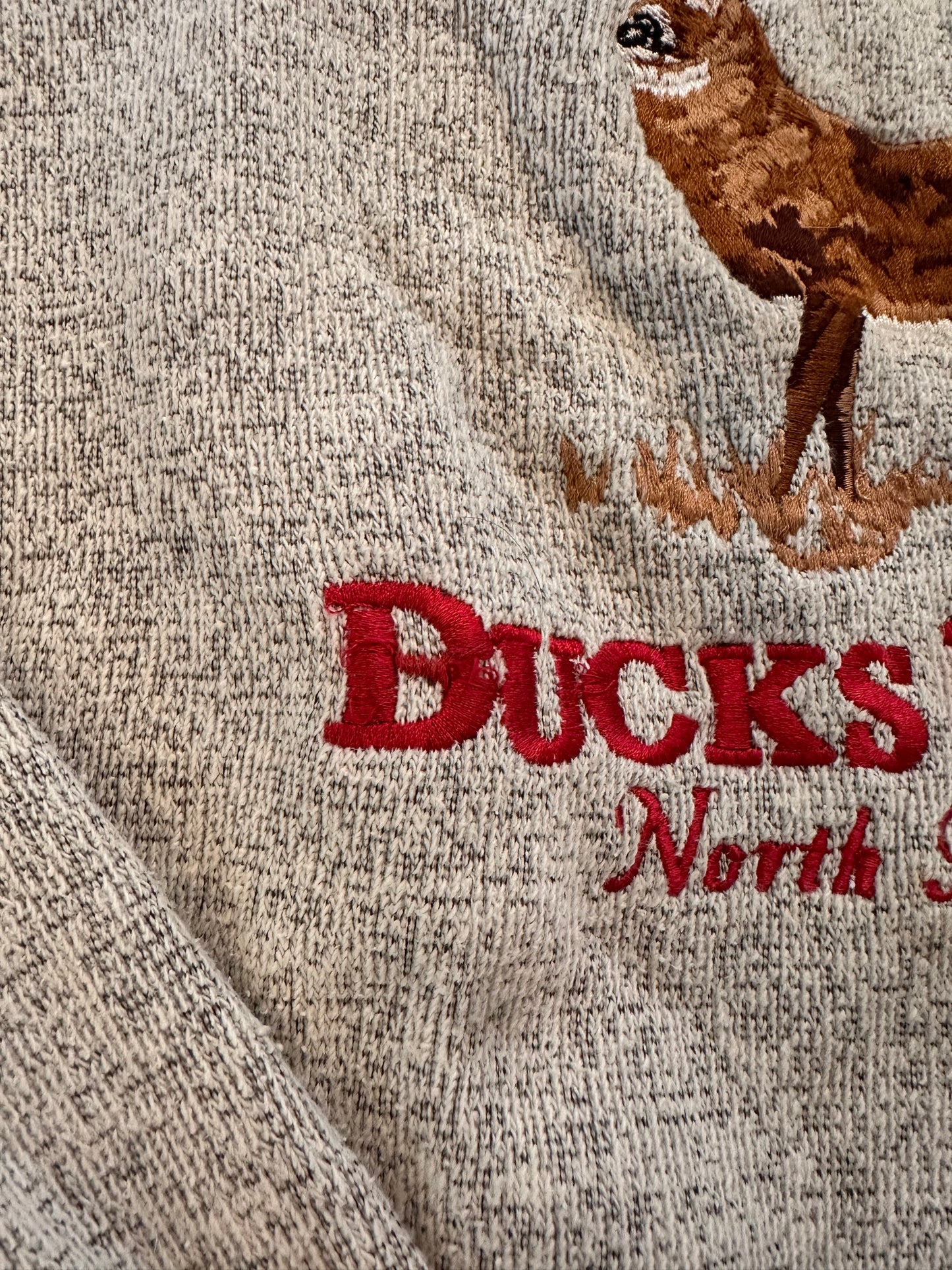 Vintage (B)Ducks Unlimited Crewneck (L) Embroidered Deer