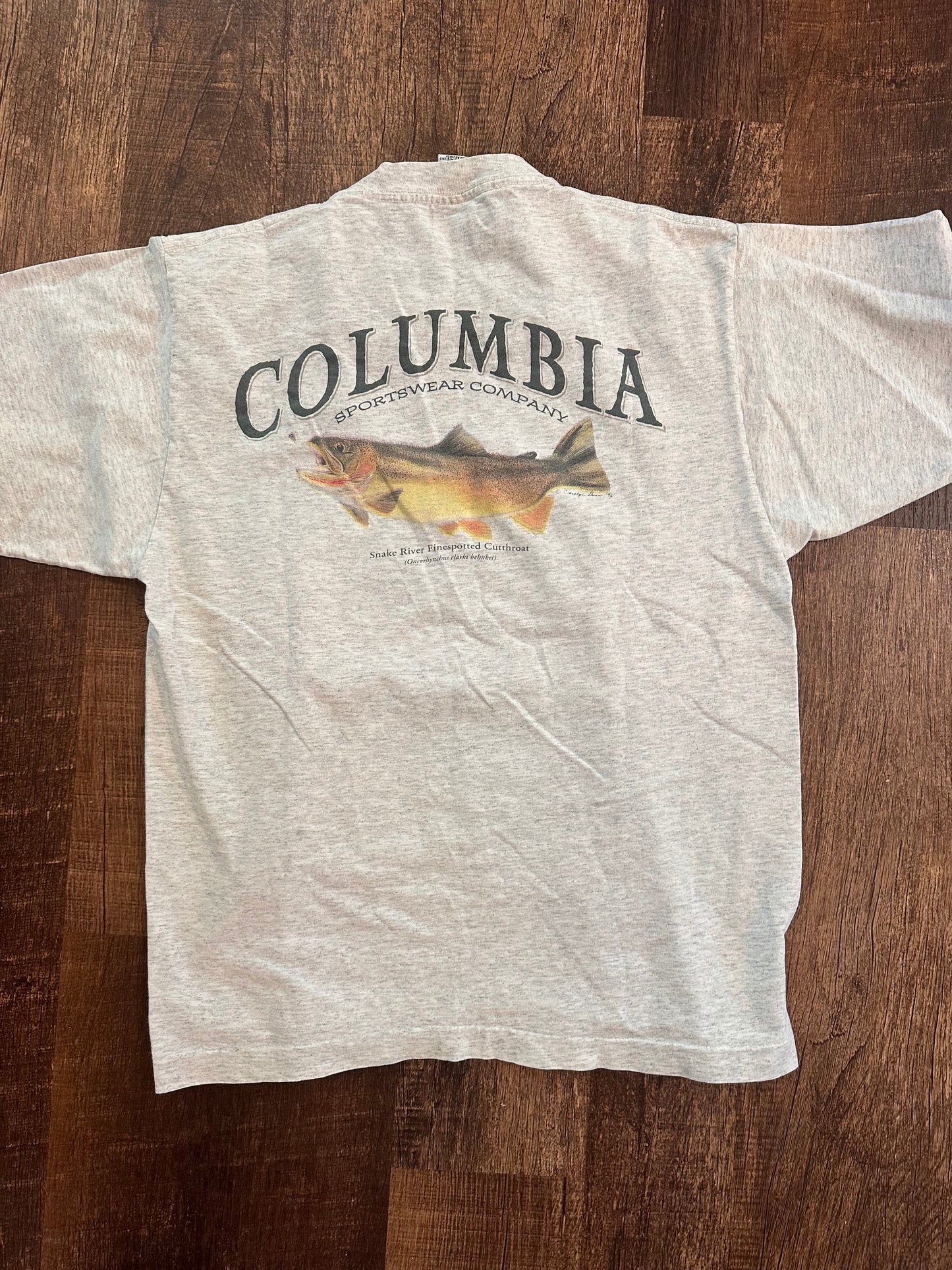 Vintage Columbia T (M) Cutthroat - Gray