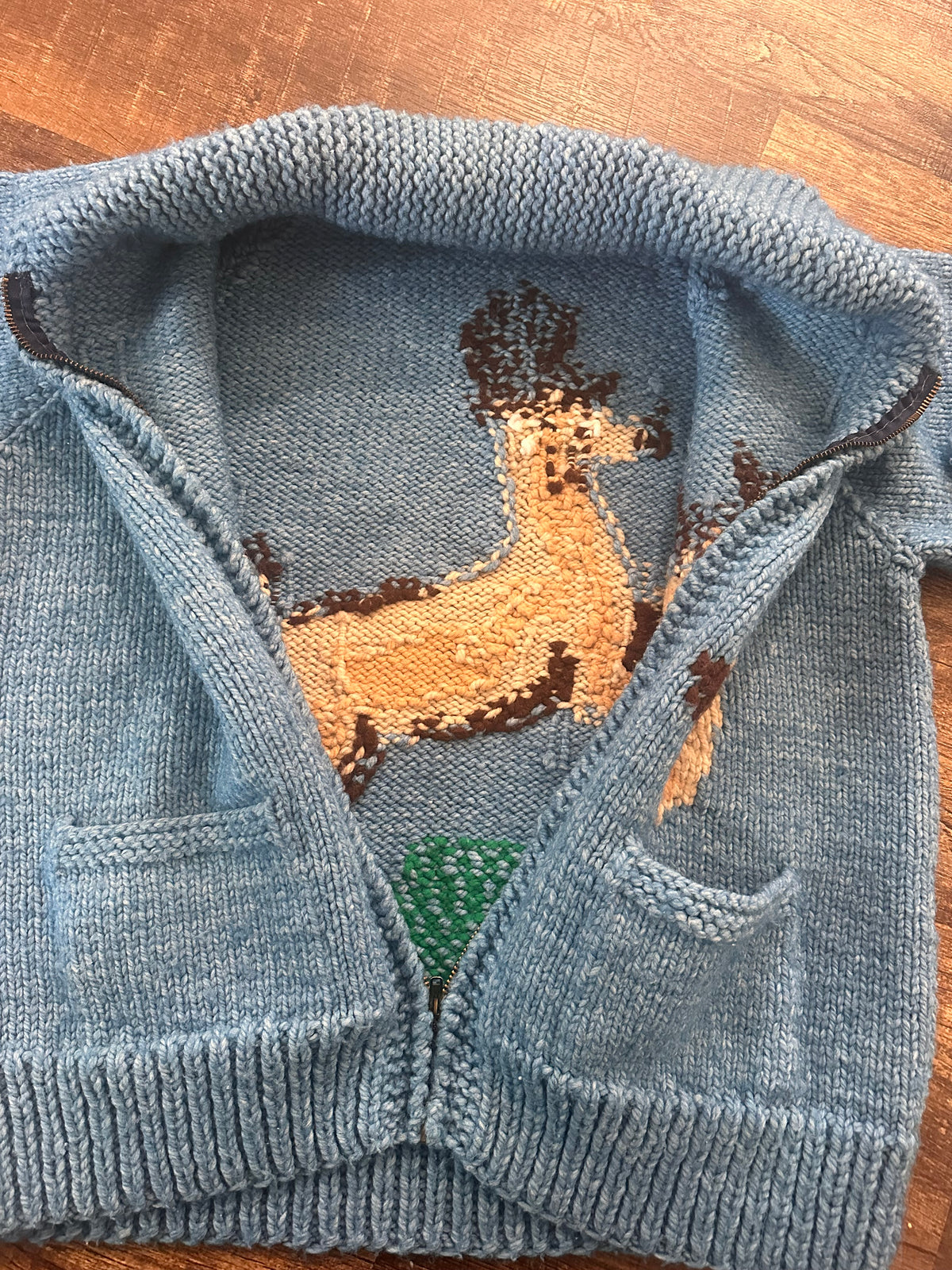 Vintage Mary Maxim 60s Cowichan Deer Sweater (L/XL)