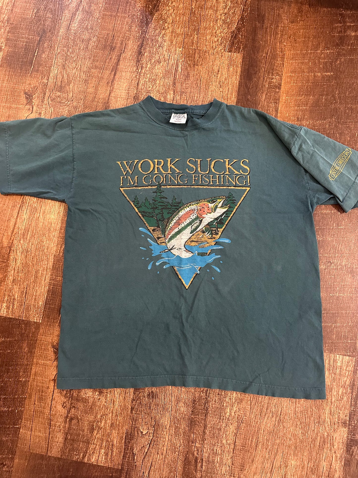 Vintage SanSegal Work Sucks T-shirt (XL)