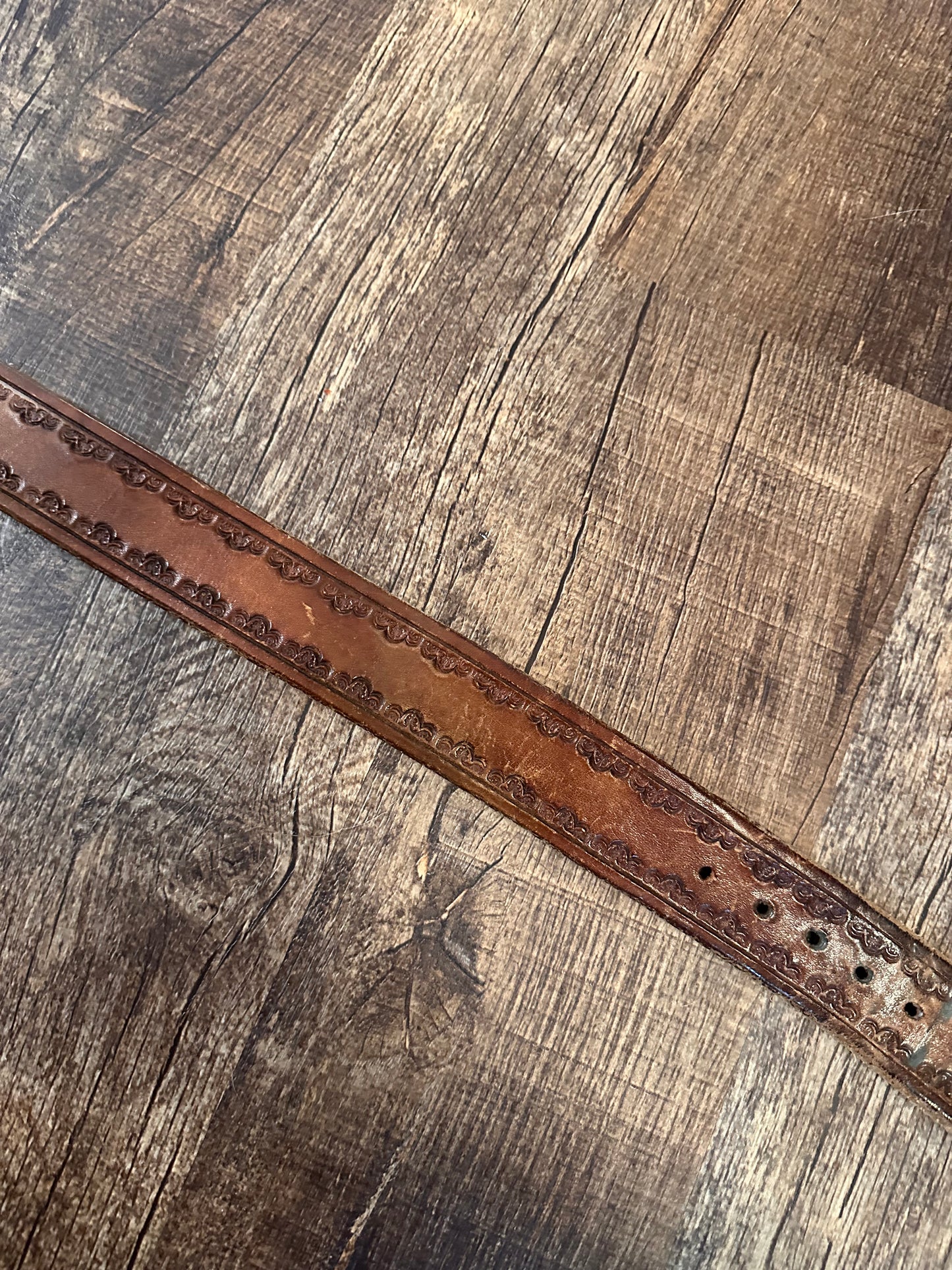 Vintage Western Hunting Leather Belt