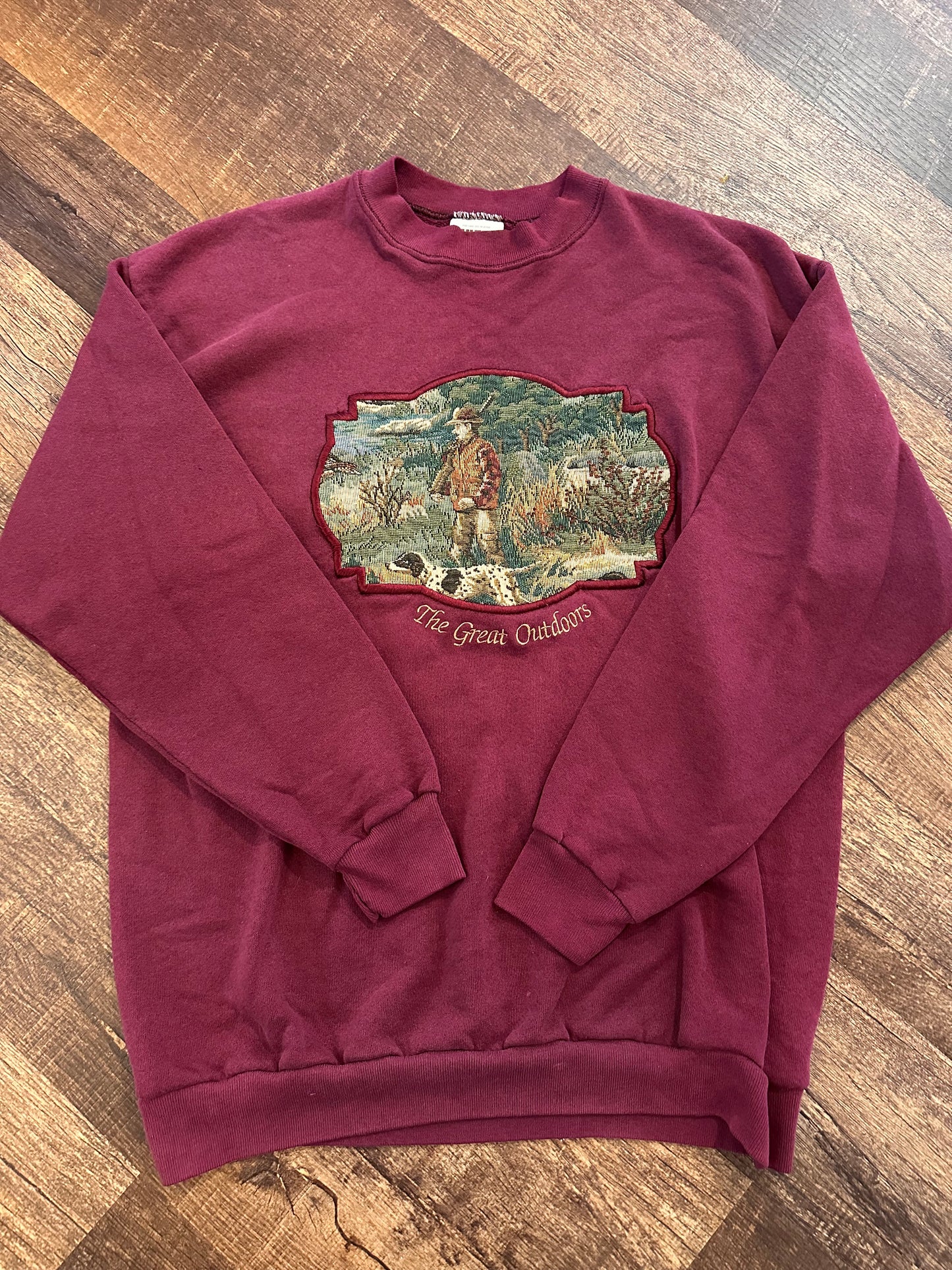 Vintage Tultex Crew (L) Great Outdoors Bird Hunt Tapestry