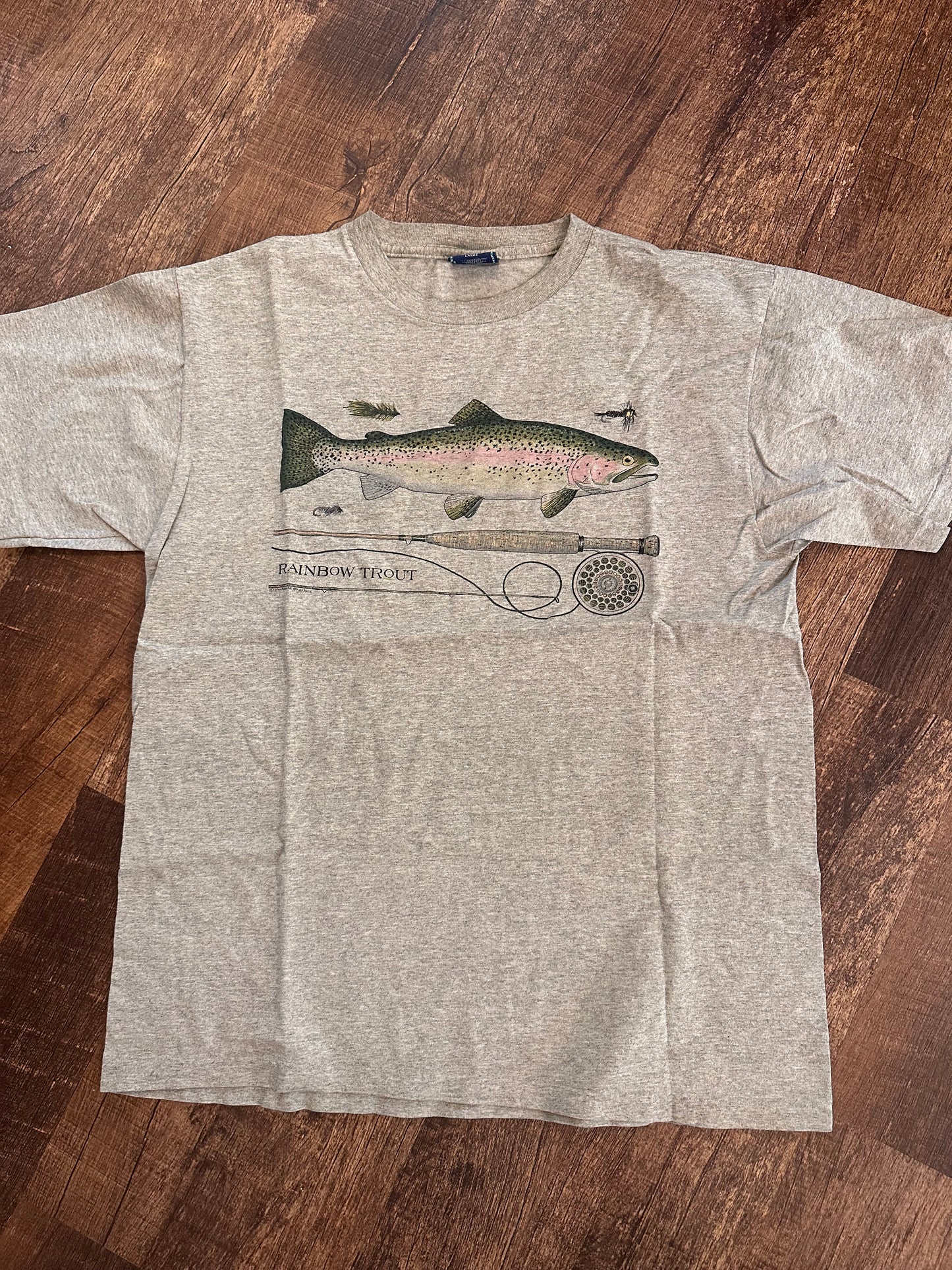 Vintage Harborside Graphics Rainbow Trout T-shirt (L)