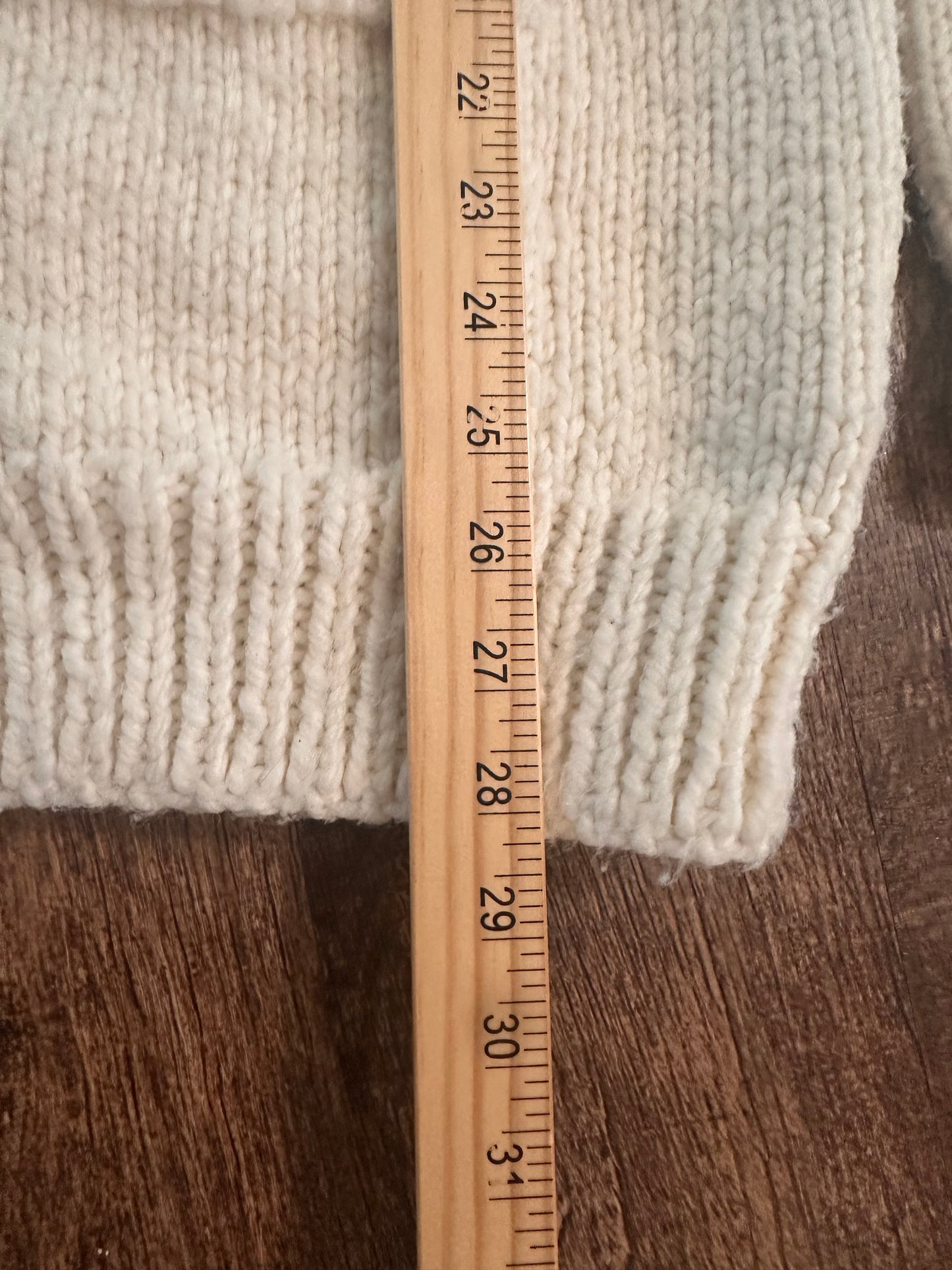 Vintage Cowichan Sweater Deer - Cream White