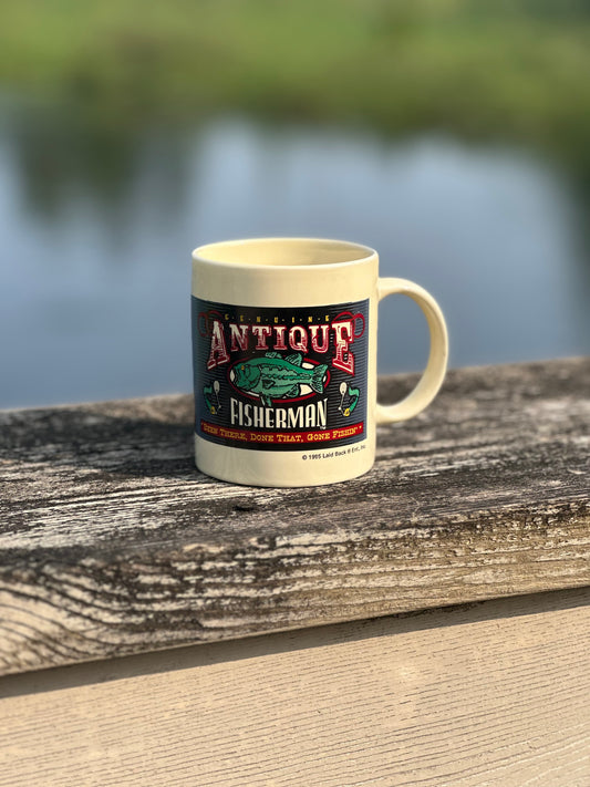 Vintage 1995 Mug: Antique Fisherman