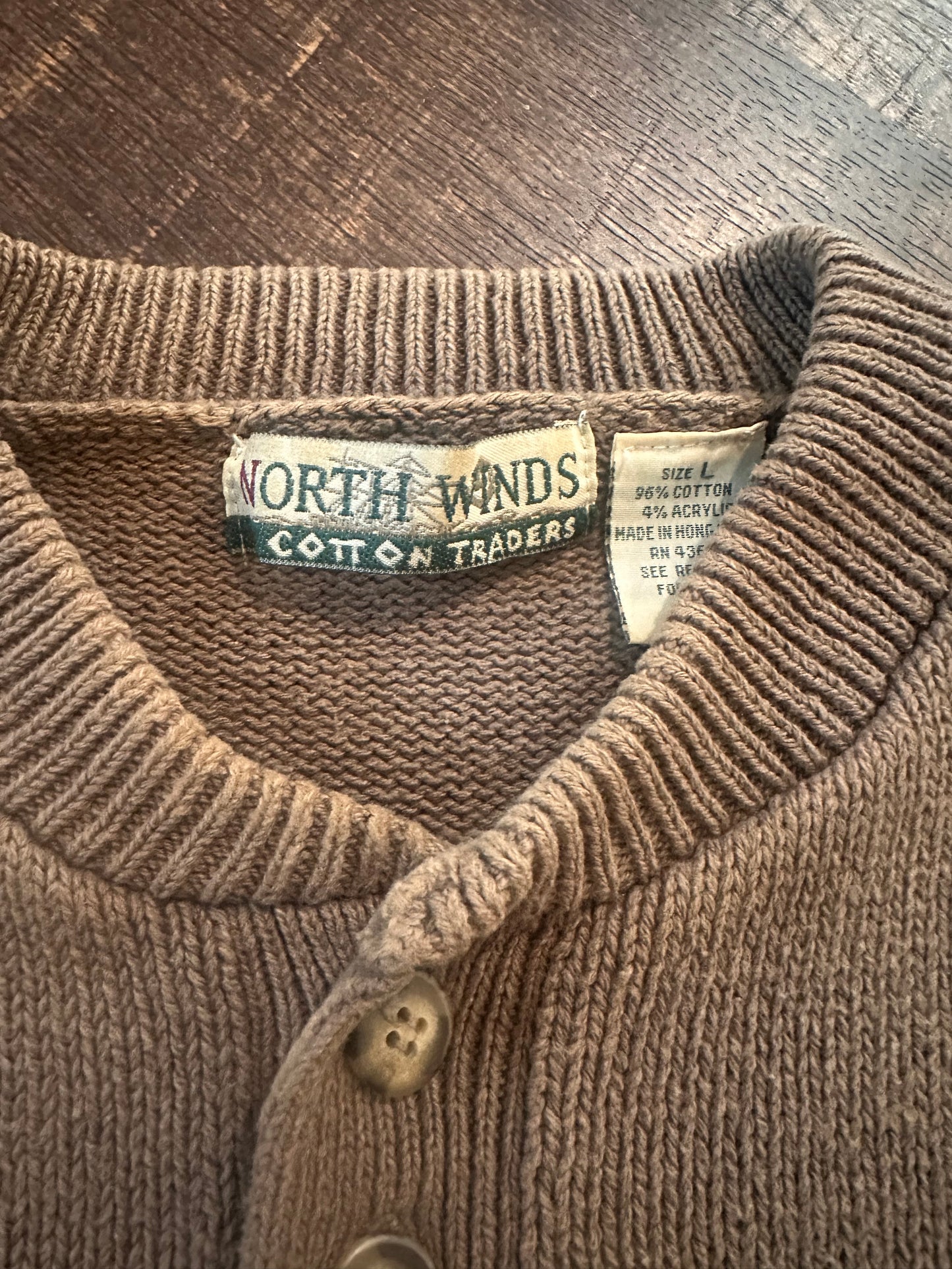 Vintage North Winds Cotton Traders Sweater (L) Embroidered Ducks and Textured Hunt Patches