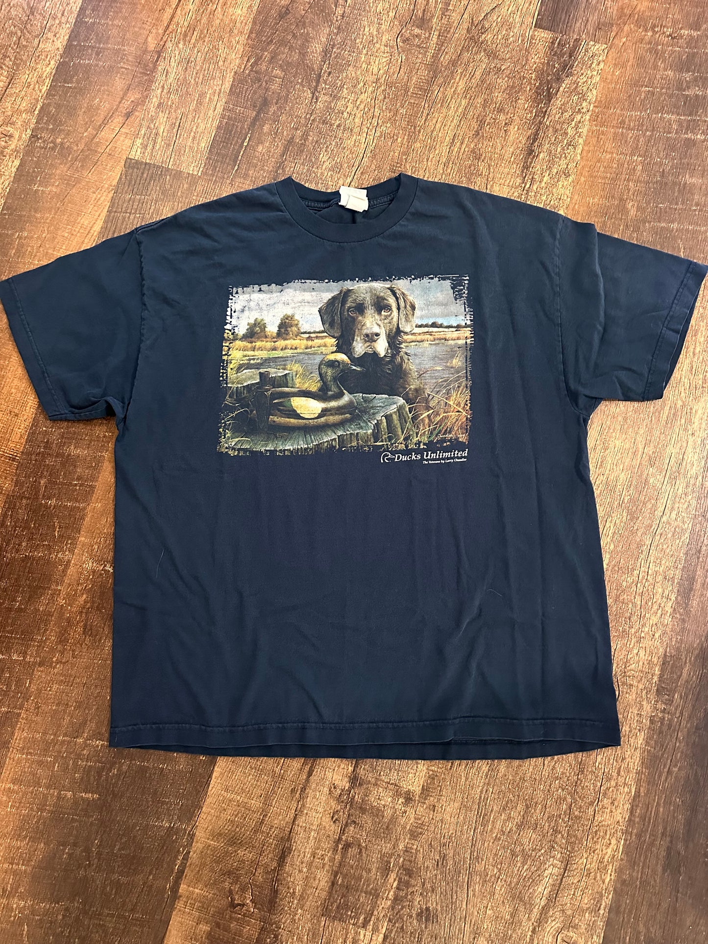 VTG Ducks Unlimited T (XXL) The Veterans - Lab and Duck Decoy - Blue