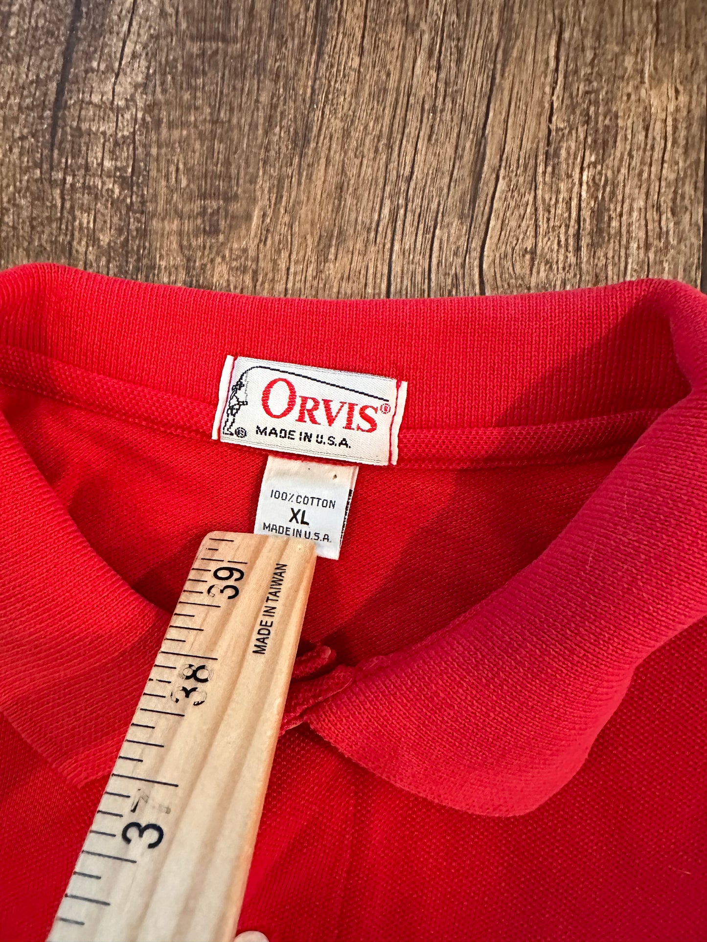 Vintage Orvis Polo (XL) Embroidered Duck - Red