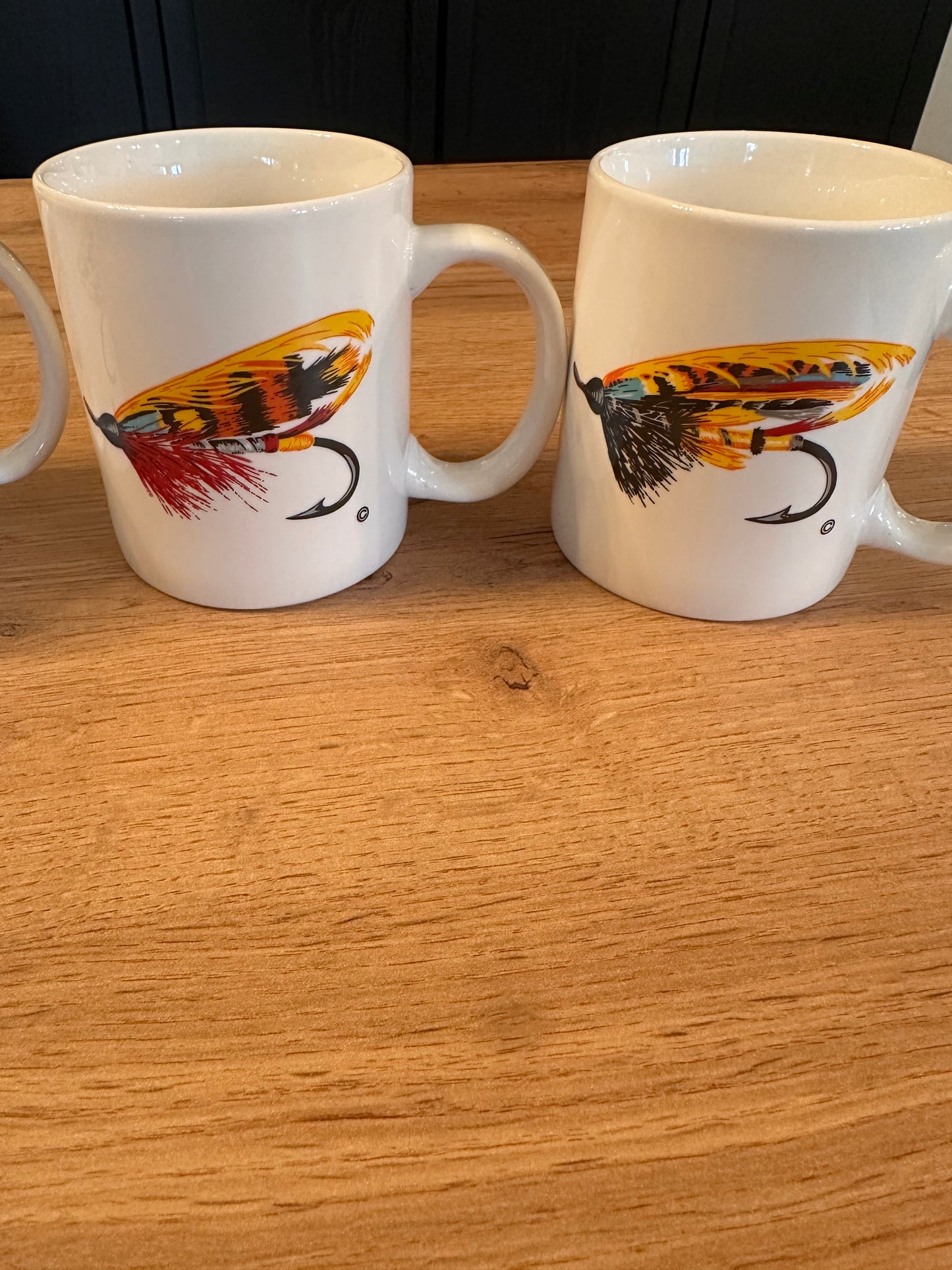 Vintage Winnie Staniford Fly Lure Mug Set (4)