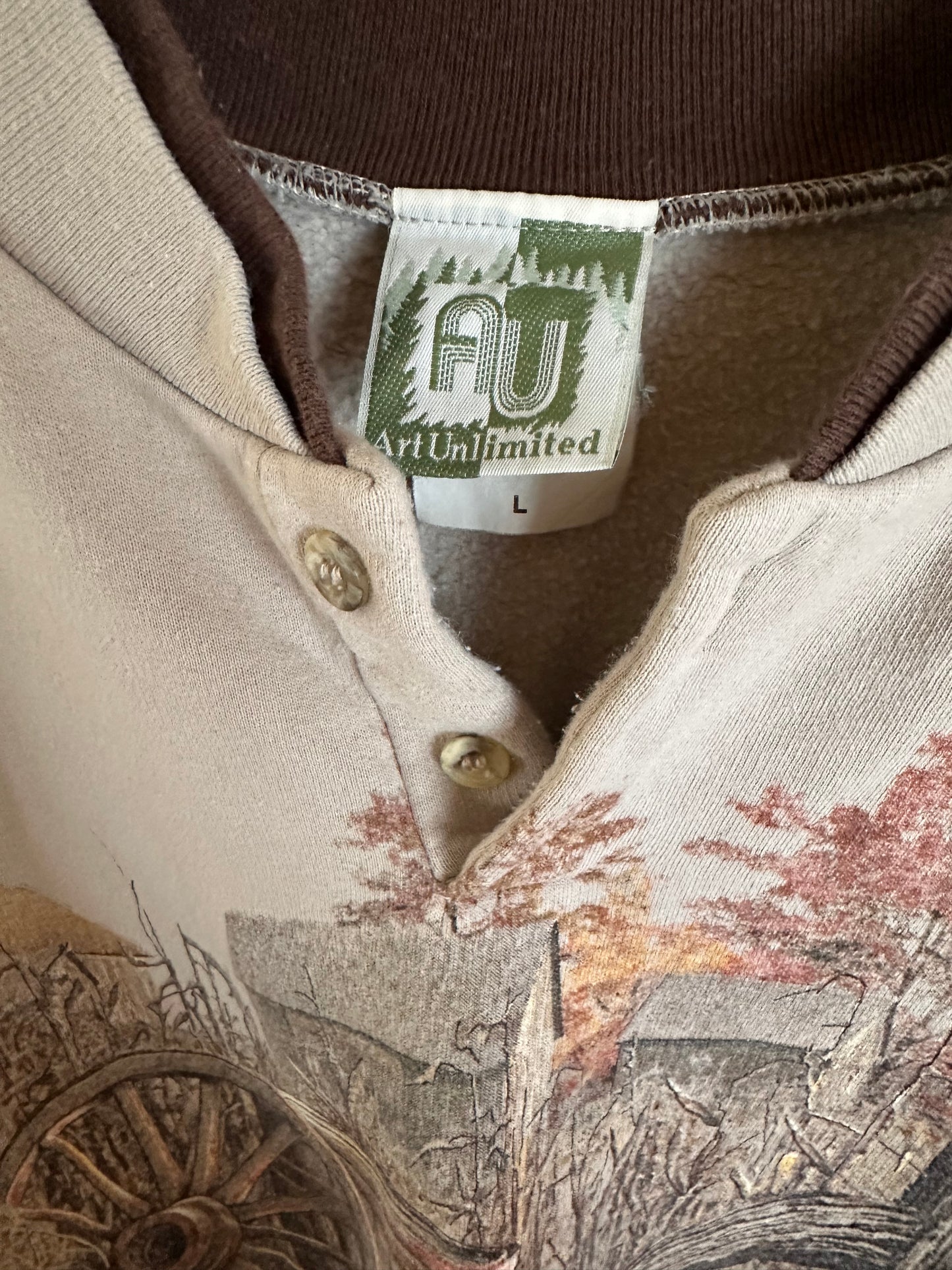 Vintage Art Unlimited Pheasant Sweatshirt (L)