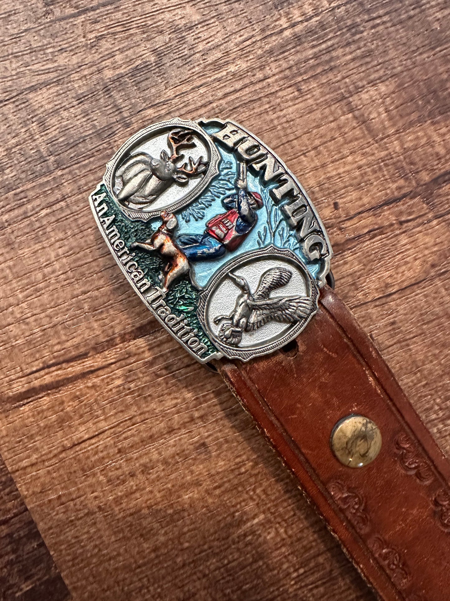Vintage Western Hunting Leather Belt