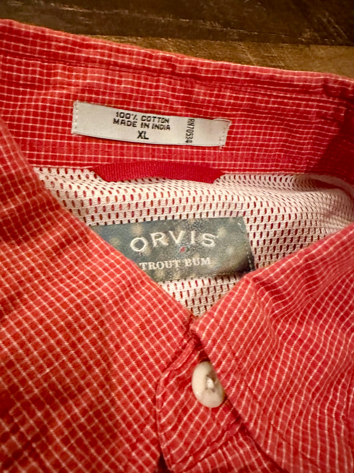 Orvis Trout Bum Fishing Button Down (XL) Embroidered Saltwater Angler - Key West FL