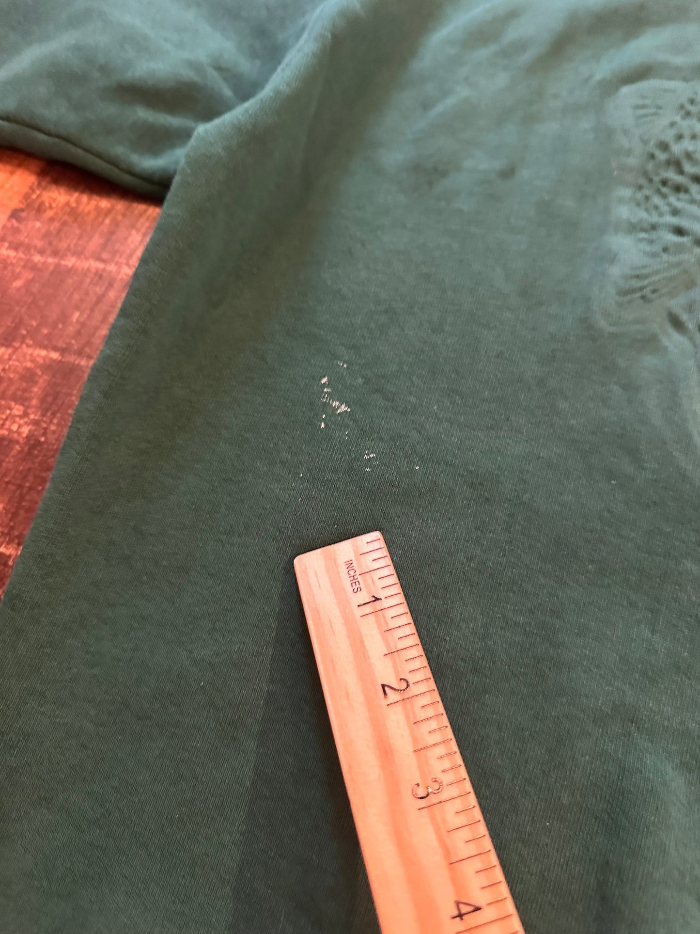 Vintage Oneita Crewneck (XL) Pressed Trout Embroidered Fly - Green