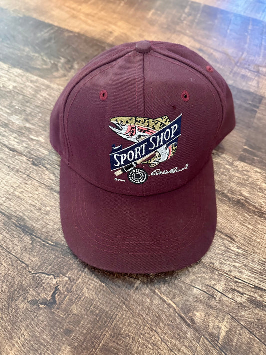 Vintage Eddie Bauer Sportshop Hat - Maroon