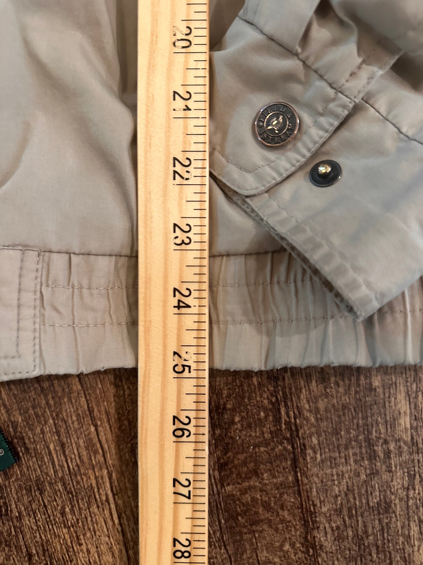 Vintage Field & Stream Windbreaker (L) Fine Tackle Graphic Inside - Gray