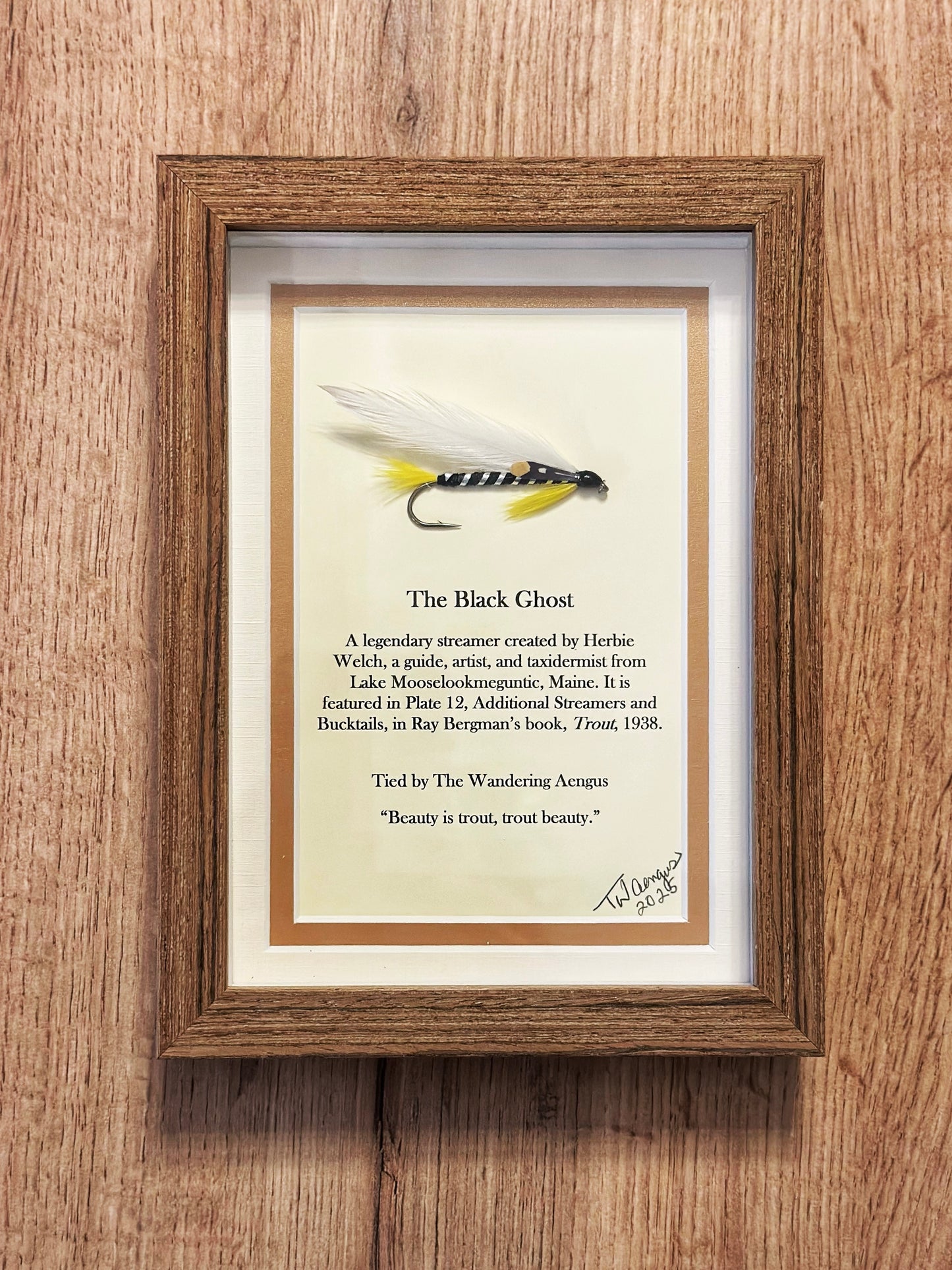 Hand Crafted Streamer Shadow Box Pair - The Gray Ghost & Black Ghost