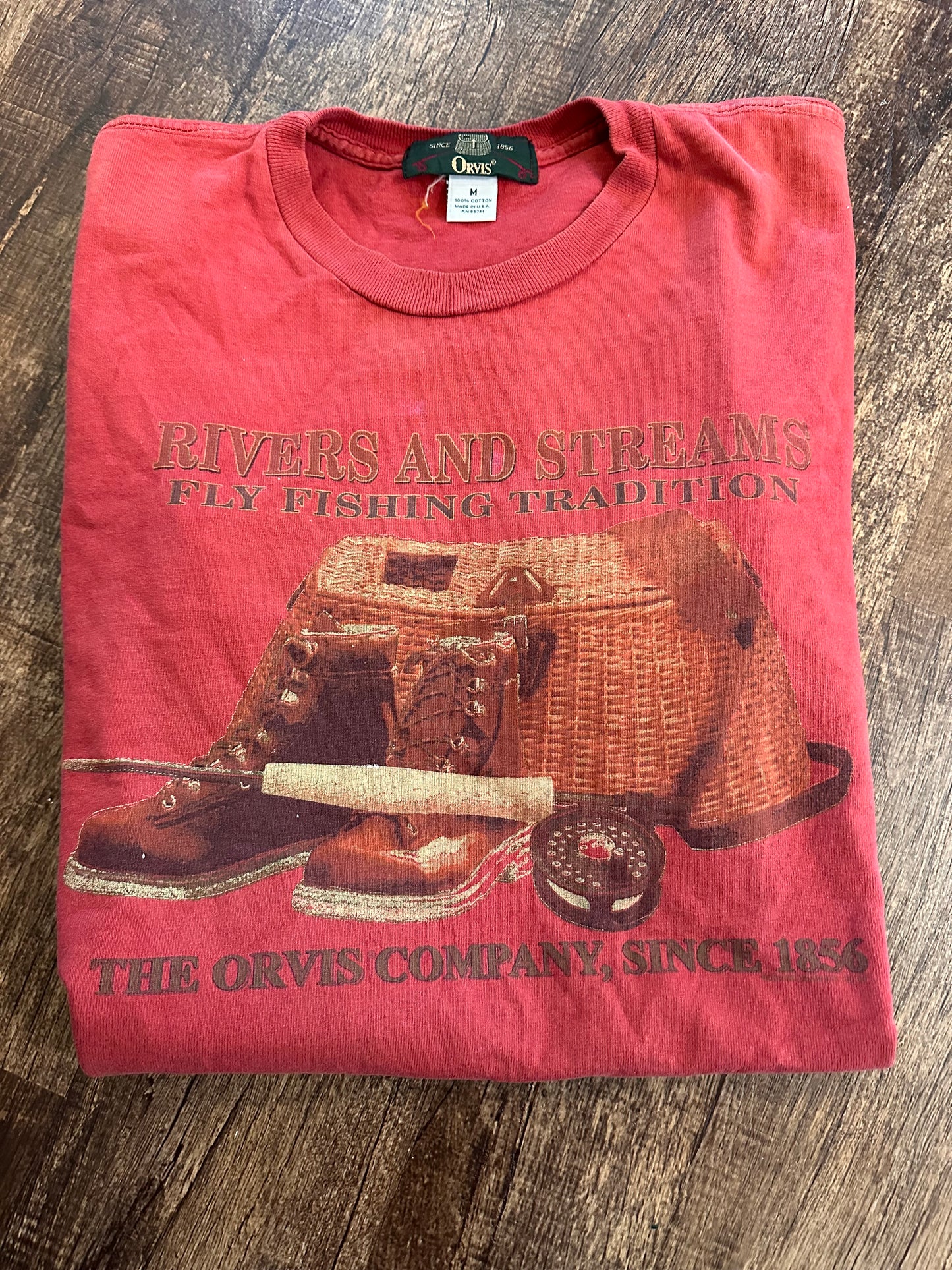 Vintage Orvis T (M) Rivers and Streams - Red