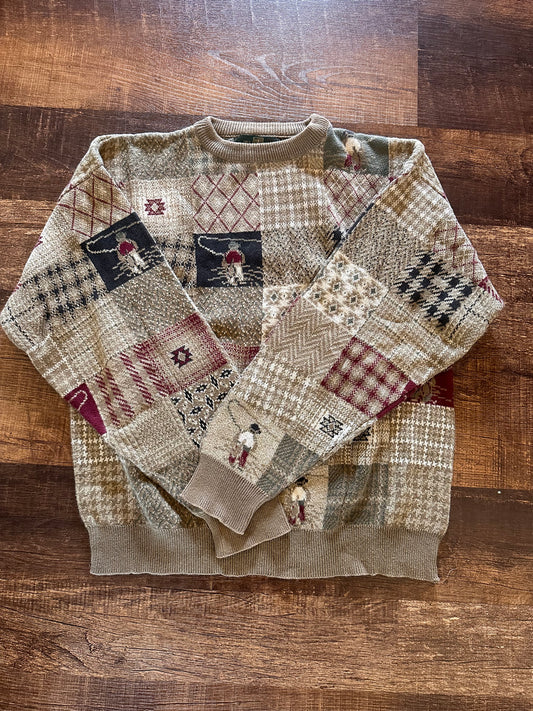 Vintage Orvis Crewneck (M) Fly Fisherman Motif