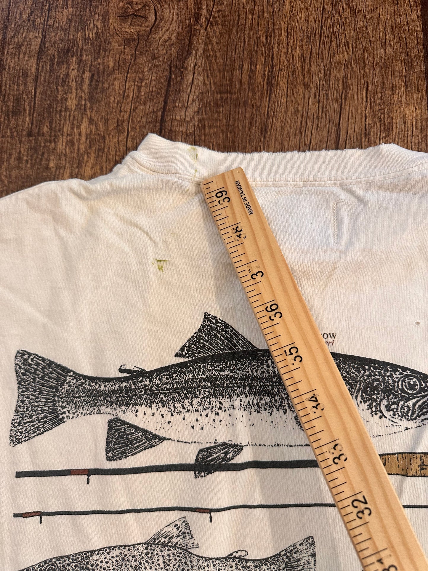 Vintage Big Rock Light Distress T-Shirt (XL) Trouts