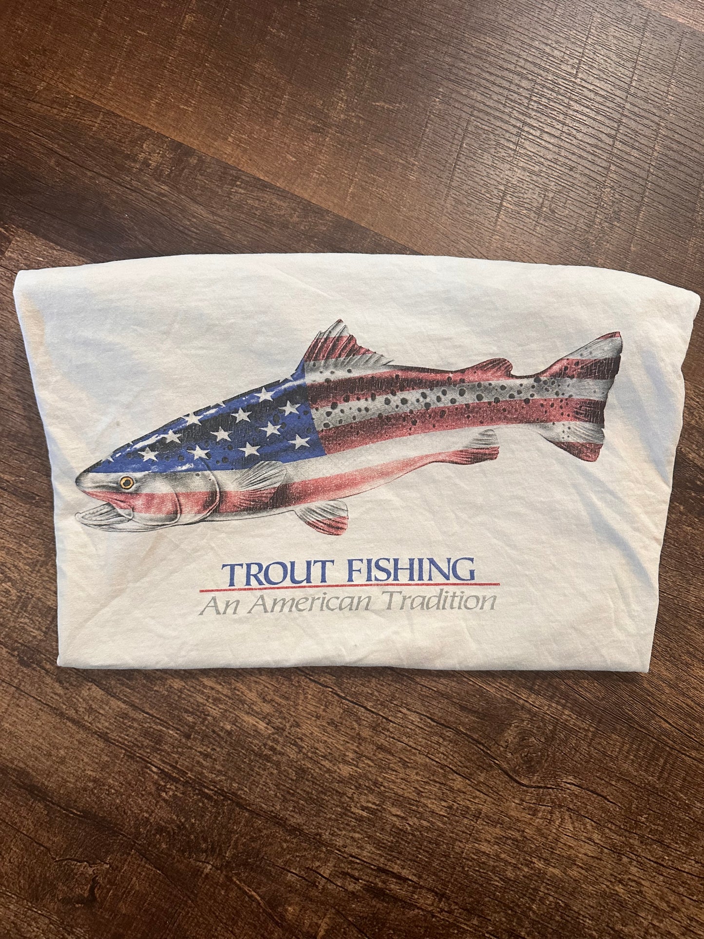 Vintage Delta Magnum Weight Tshirt (L) America Trout