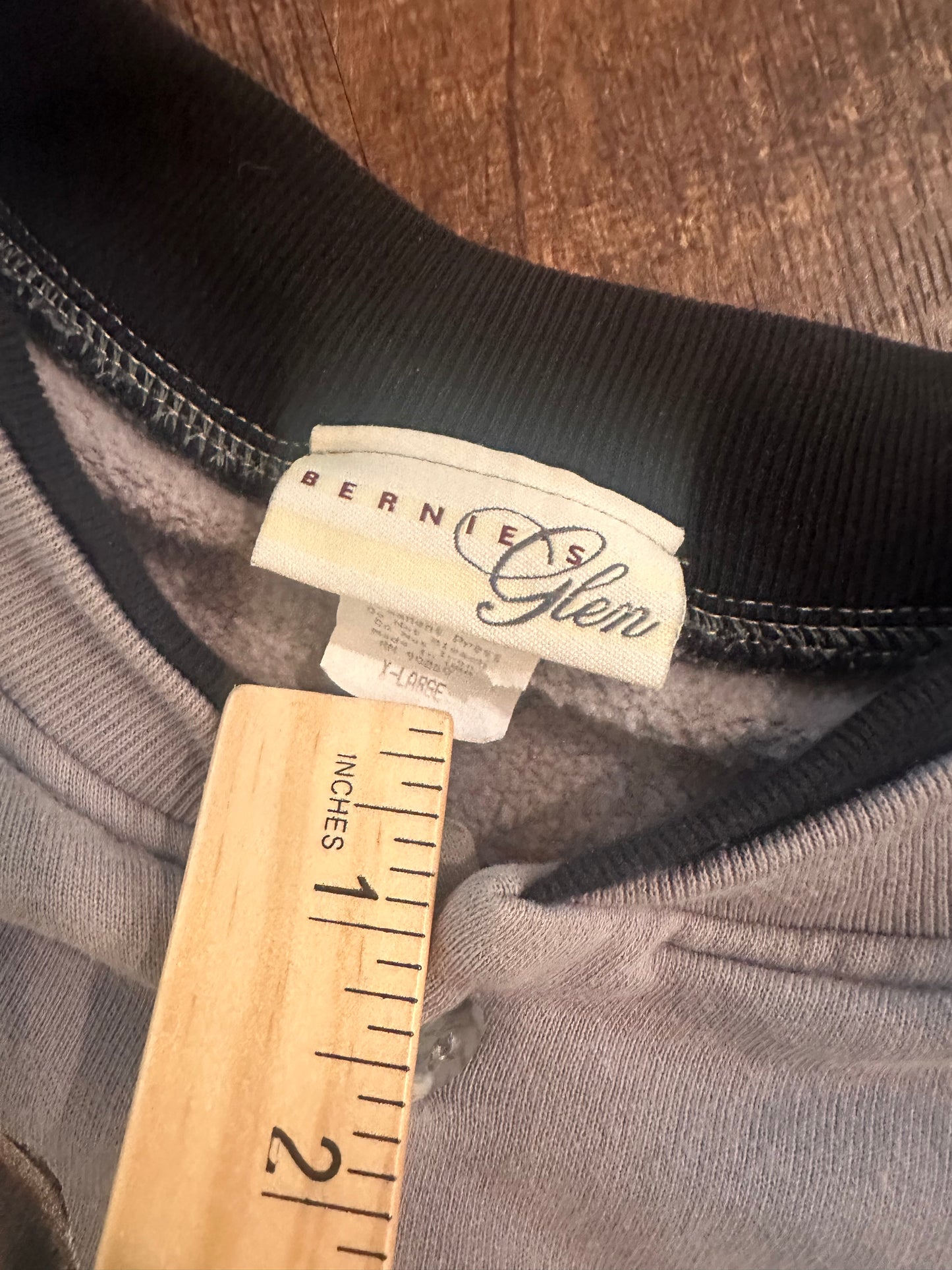 Vintage Bernie’s Glen Henley Crewneck (XL) Hunting Dogs