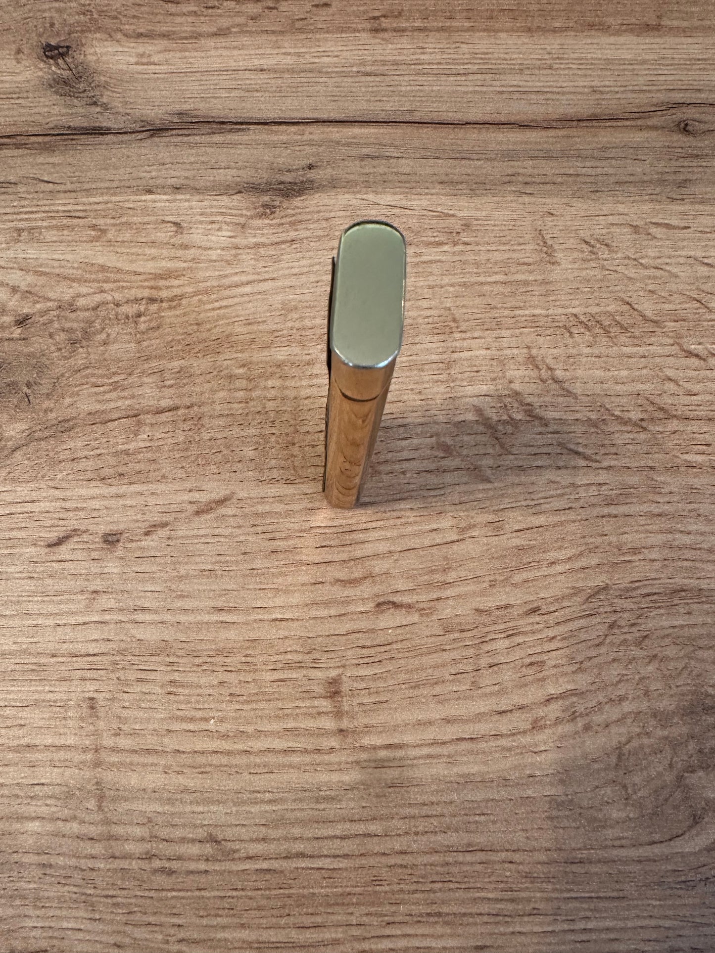 Vintage Flamex Toronado Lighter Featuring Raised Fly Fisherman 3" Gold Tone