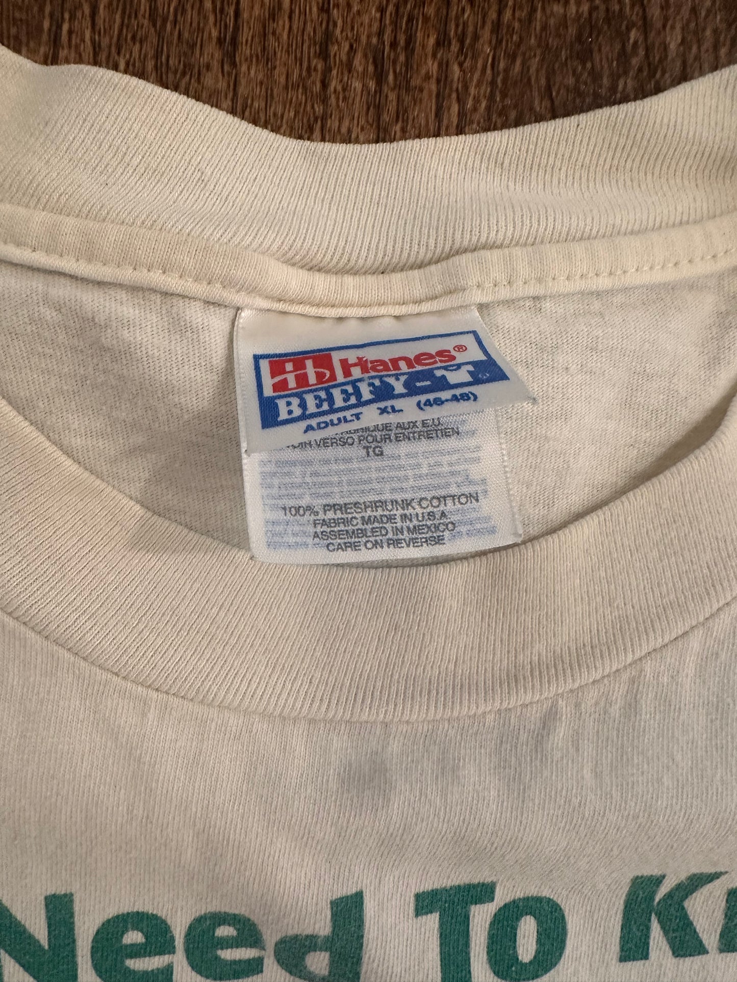 Vintage Hanes T (XL) I Learned from Fishing - White