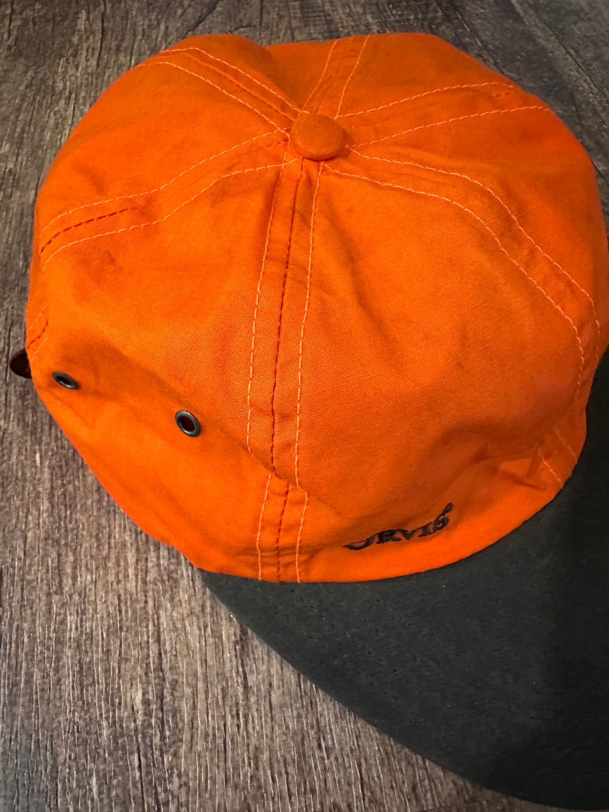 Vintage Orvis Waxed Cap Hunter Orange