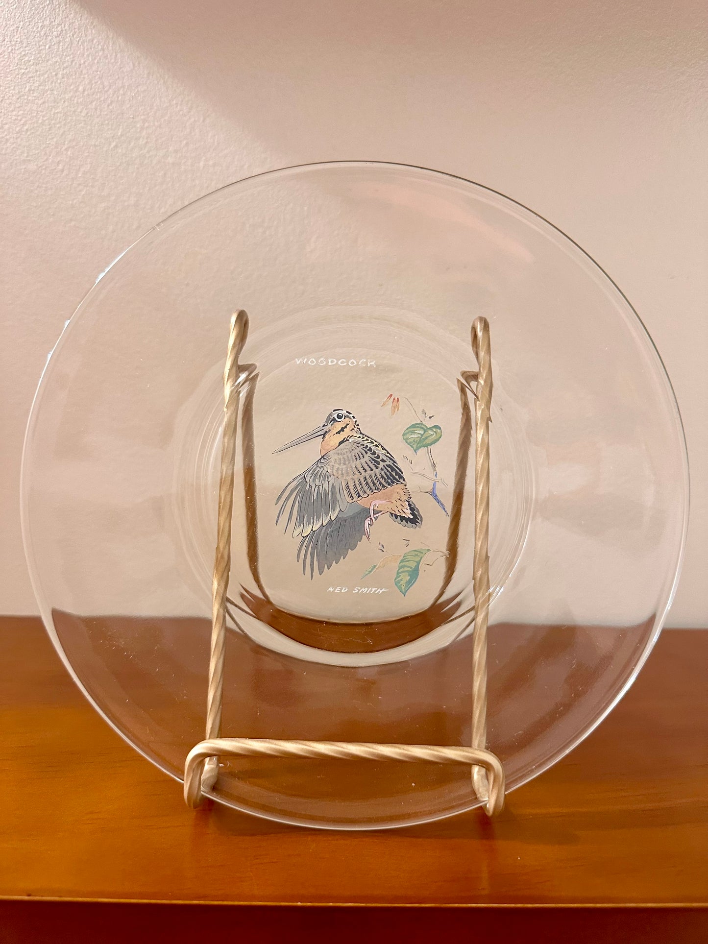 Vintage 1970s Ned Smith “Game Birds” Appetizer / Dessert Plates (Set of 7)