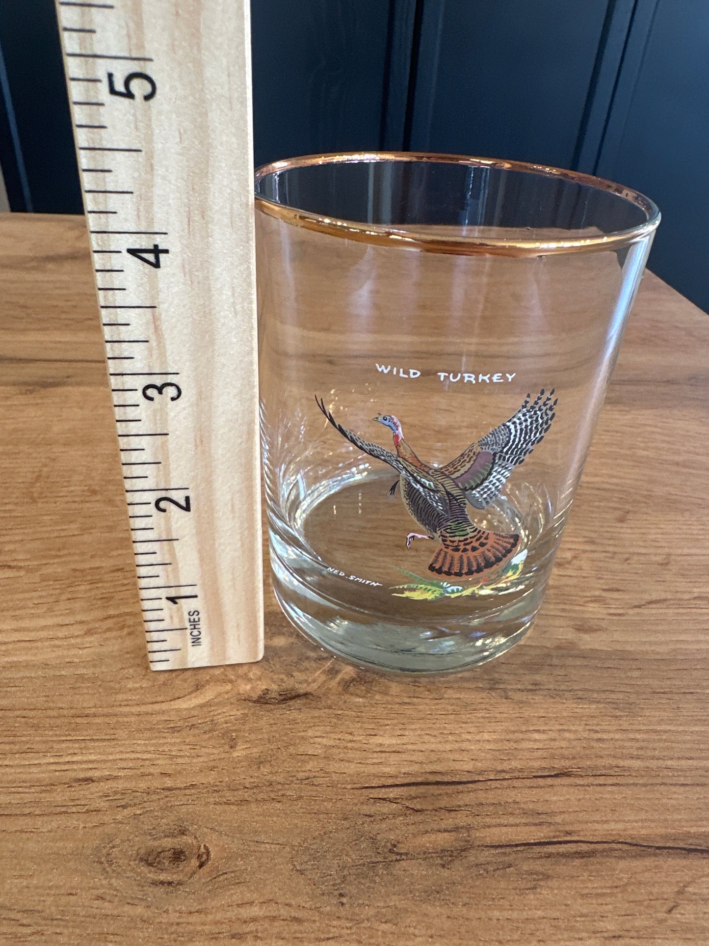 Vintage Ned Smith Game Birds Whiskey Glasses (Set of 5)