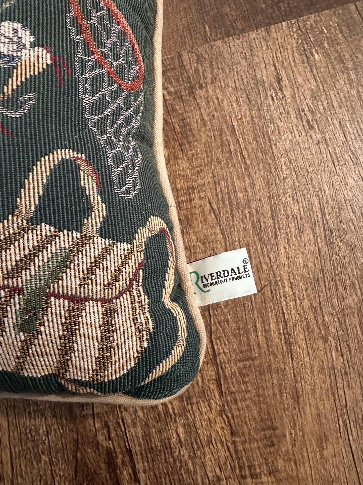 Vintage Riverside Tapestry Pillow - Make up lies!