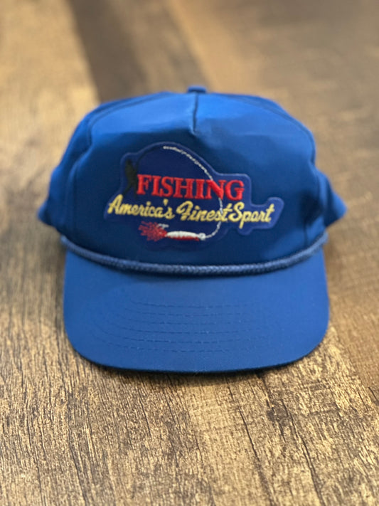 Vintage Rope SnapBack FISHING Americas Finest Sport