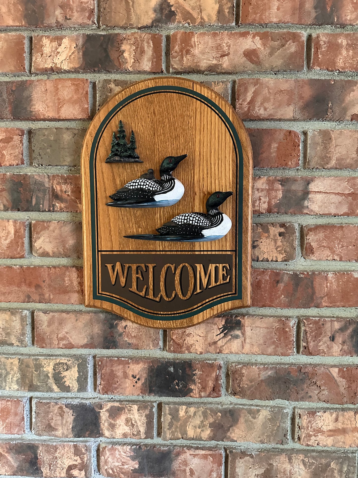Vintage Loon Welcome Sign 14”x10”